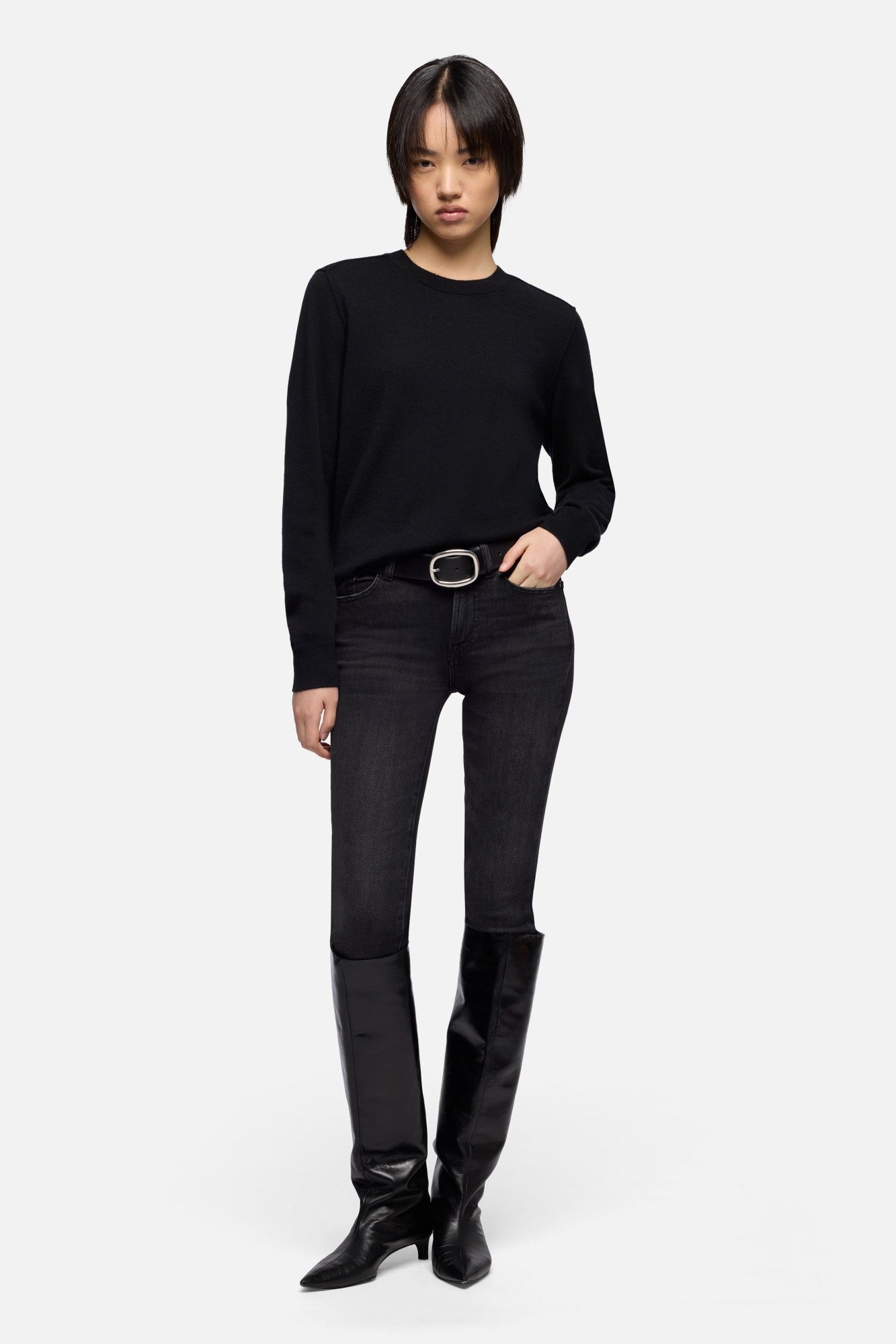 7-for-all-mankind-cashmere-crewneck-sweater-schwarz image 2