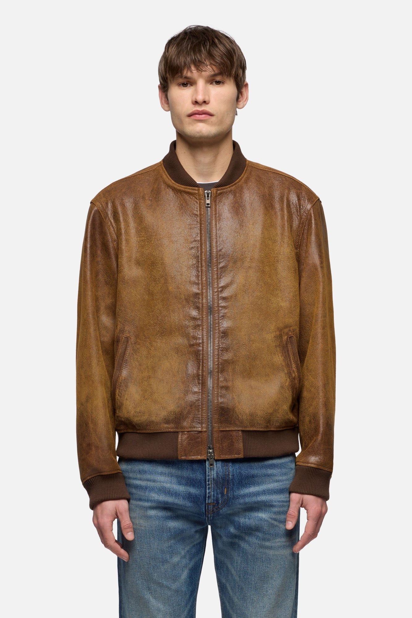 7-for-all-mankind-bomberjacke-leder-pecan-herren image 3