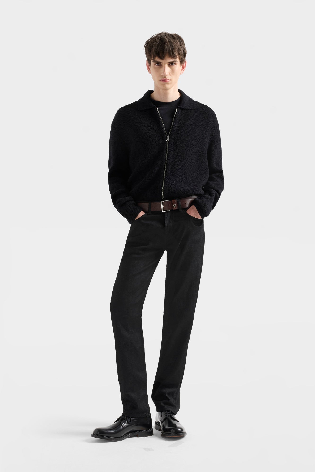 7-for-all-mankind-airweft-slimmy-jeans-slim-fit-in-volcano-schwarz image 2