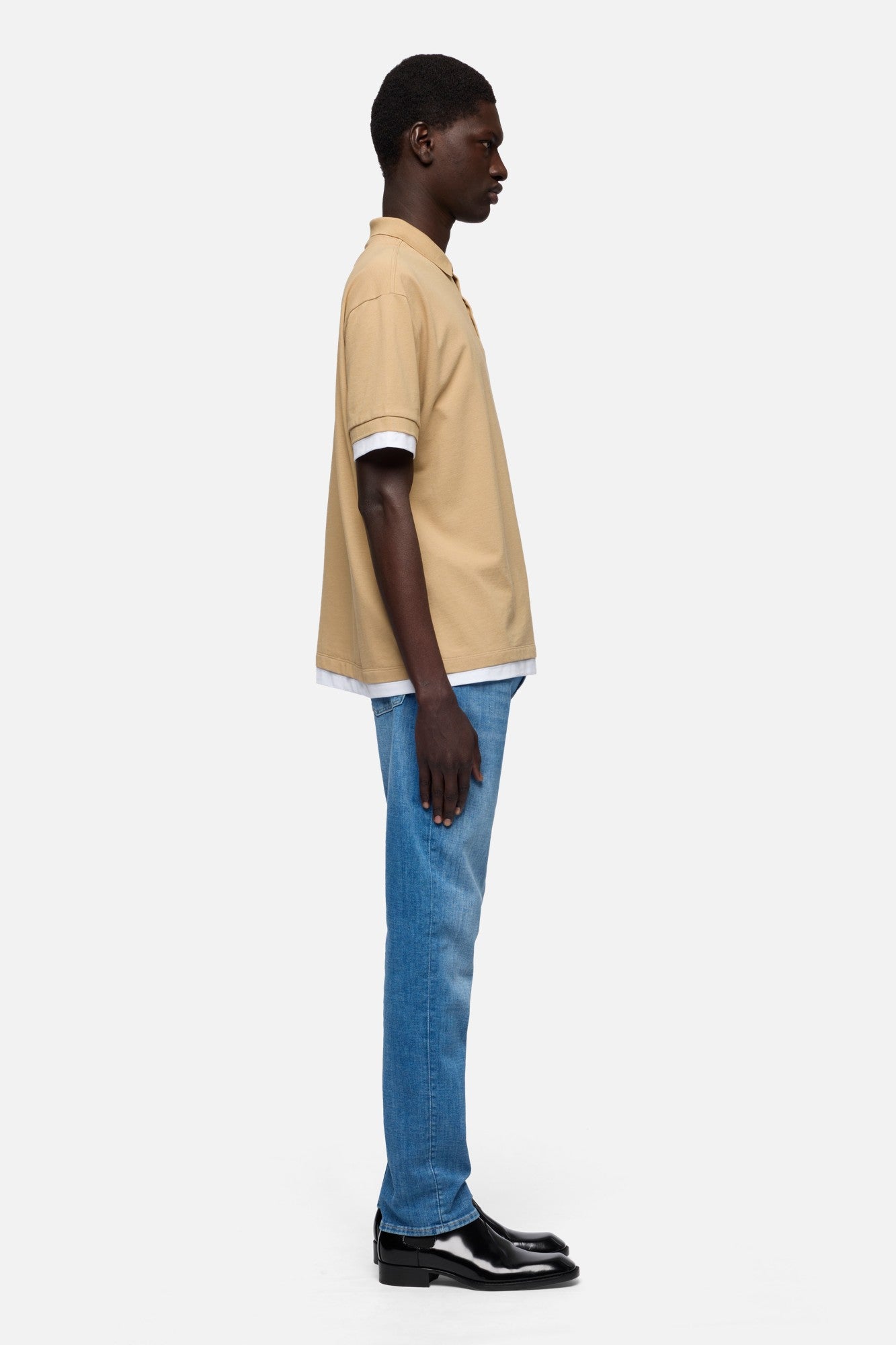 7-for-all-mankind-double-layer-polo-herren-shirt-tan image 6