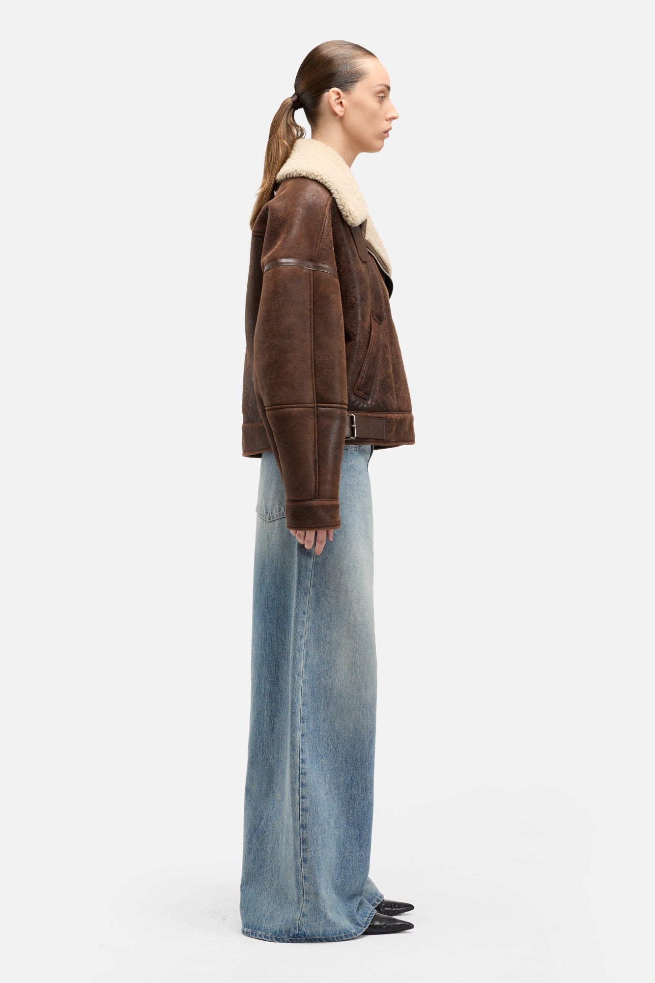 7-for-all-mankind-leather-shearling-jacke-brown-oversized-biker-aus-italienische image 6