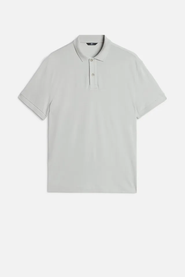 7-for-all-mankind-short-sleeve-polo-herren-lyocell-dusty-blue image 1