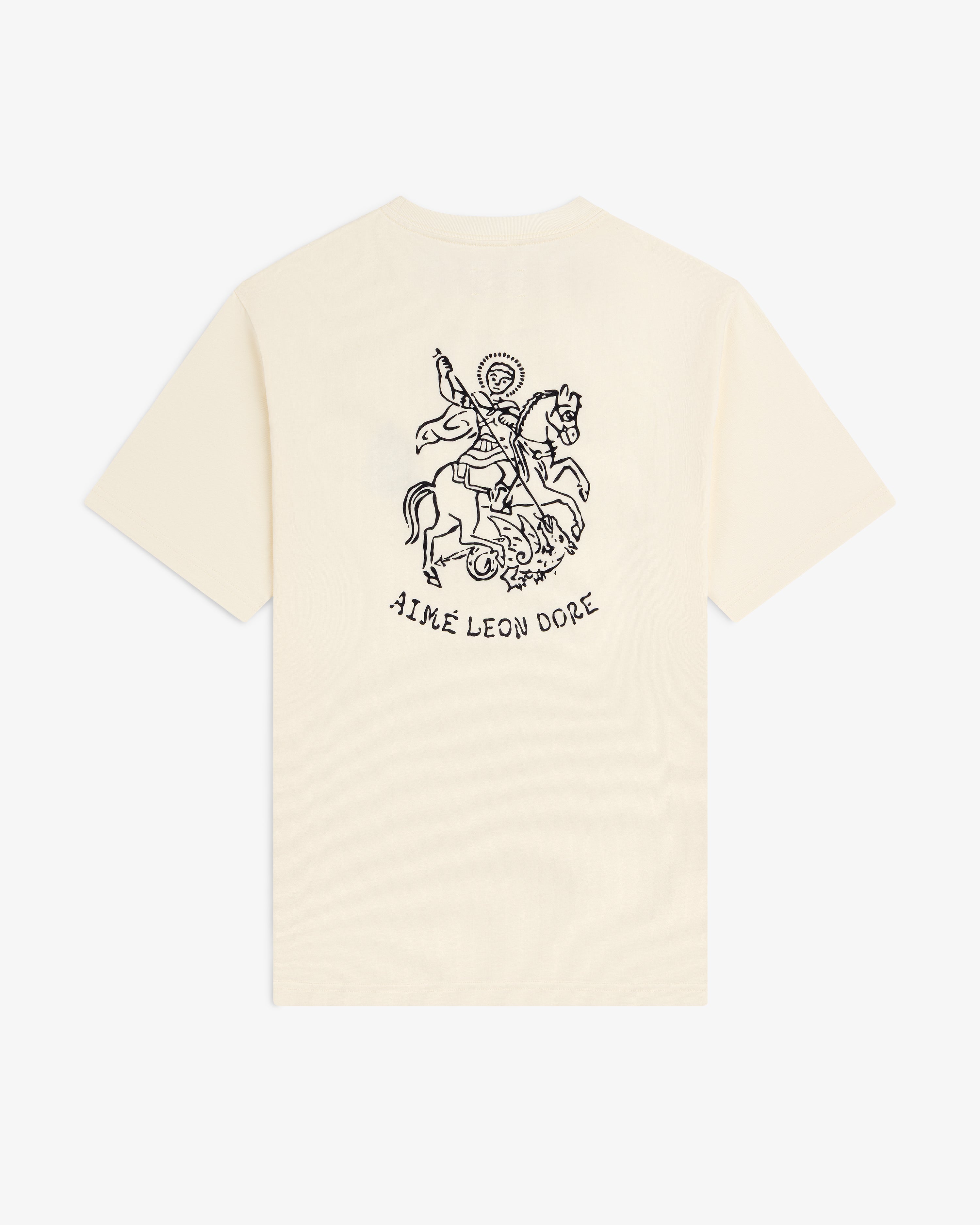 aim-leon-dore-saint-george-graphic-tee-creme image 2