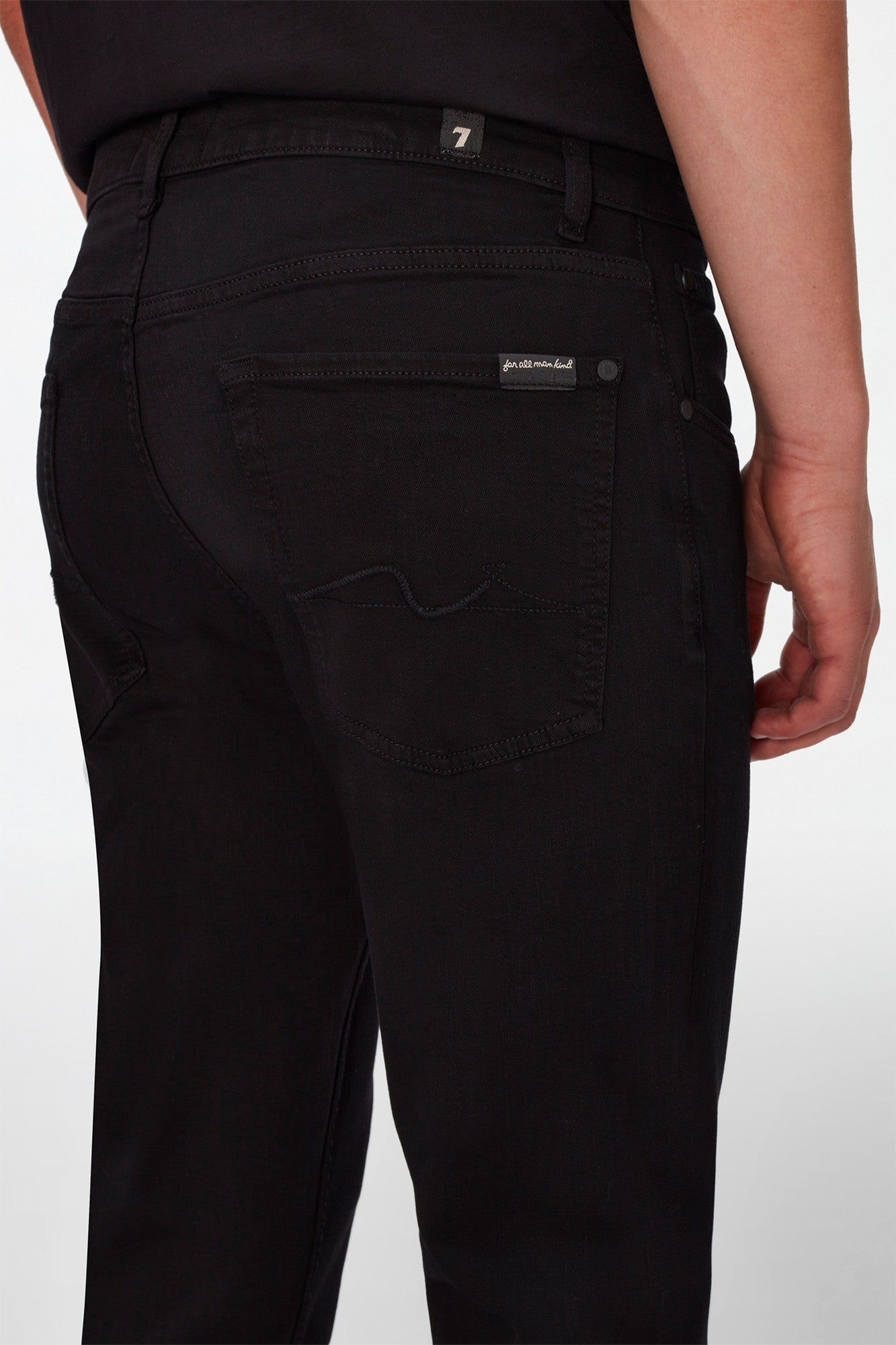 7-for-all-mankind-slimmy-luxe-performance-black-herren-slim-jeans image 7
