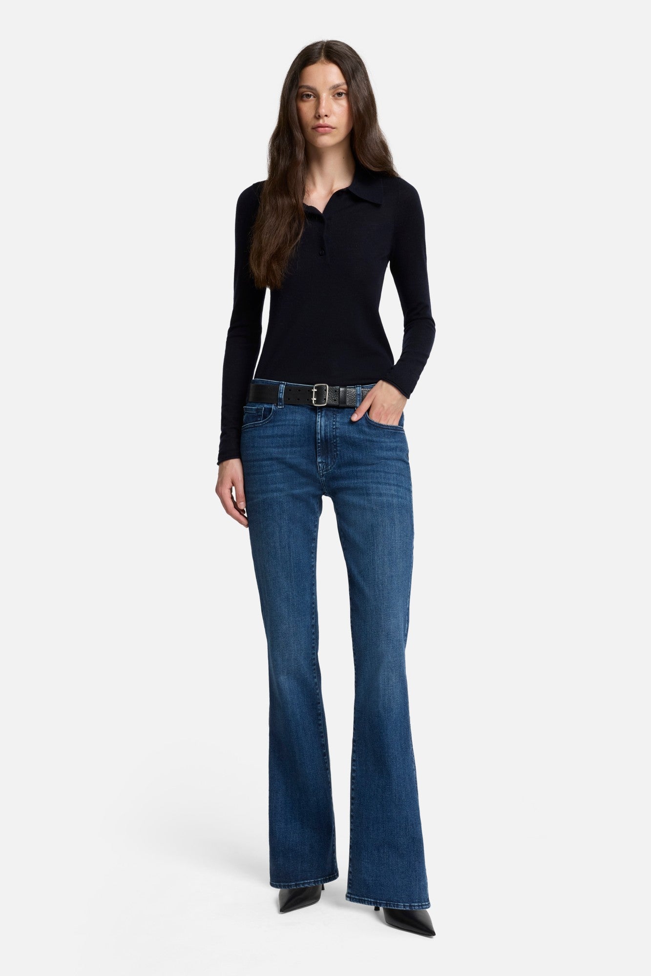 7-for-all-mankind-slim-illusion-bootcut-jeans-damen-soho-dark image 2