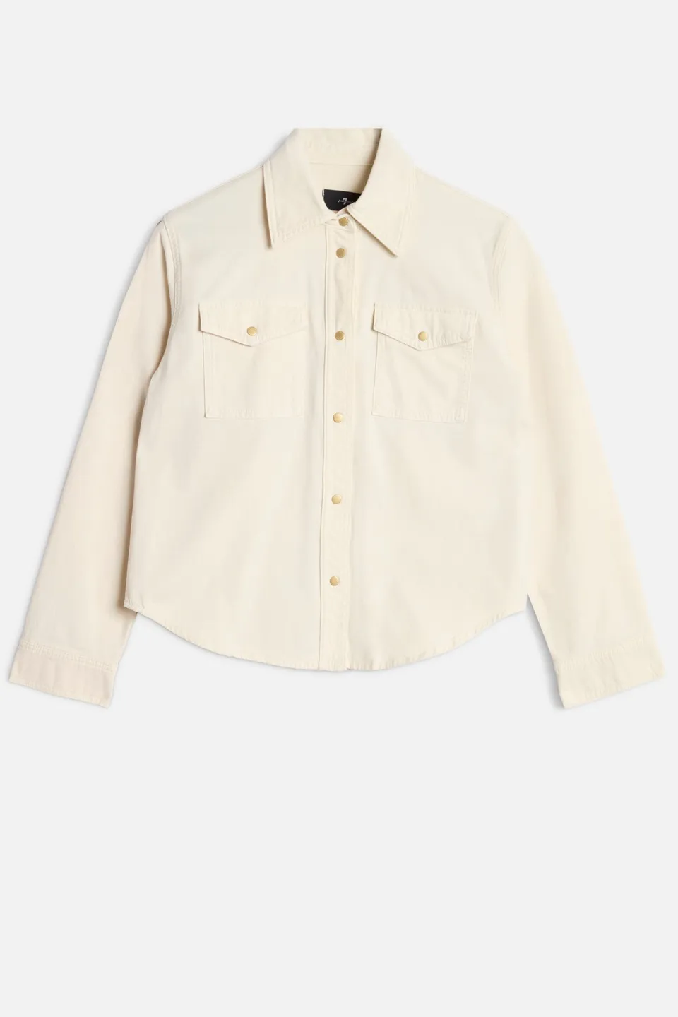 7-for-all-mankind-classic-shirt-comfort-twill-hemd-in-ecru image 1