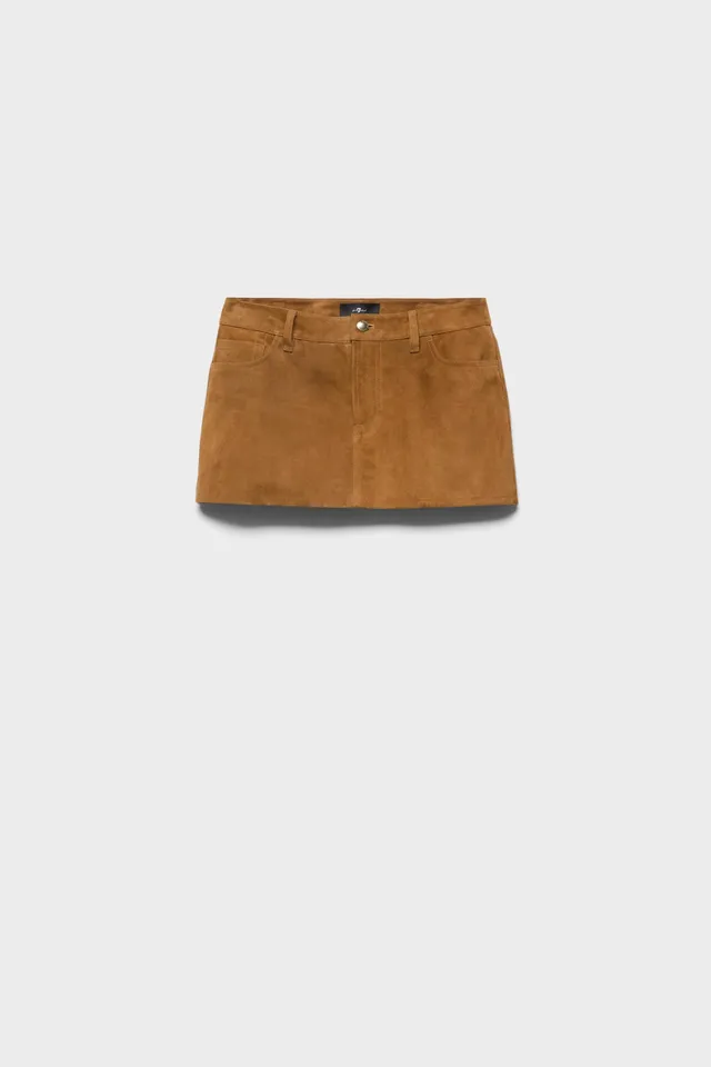 7-for-all-mankind-cherry-mini-skirt-damen-minirock-aus-italienischem-velourslede image 1