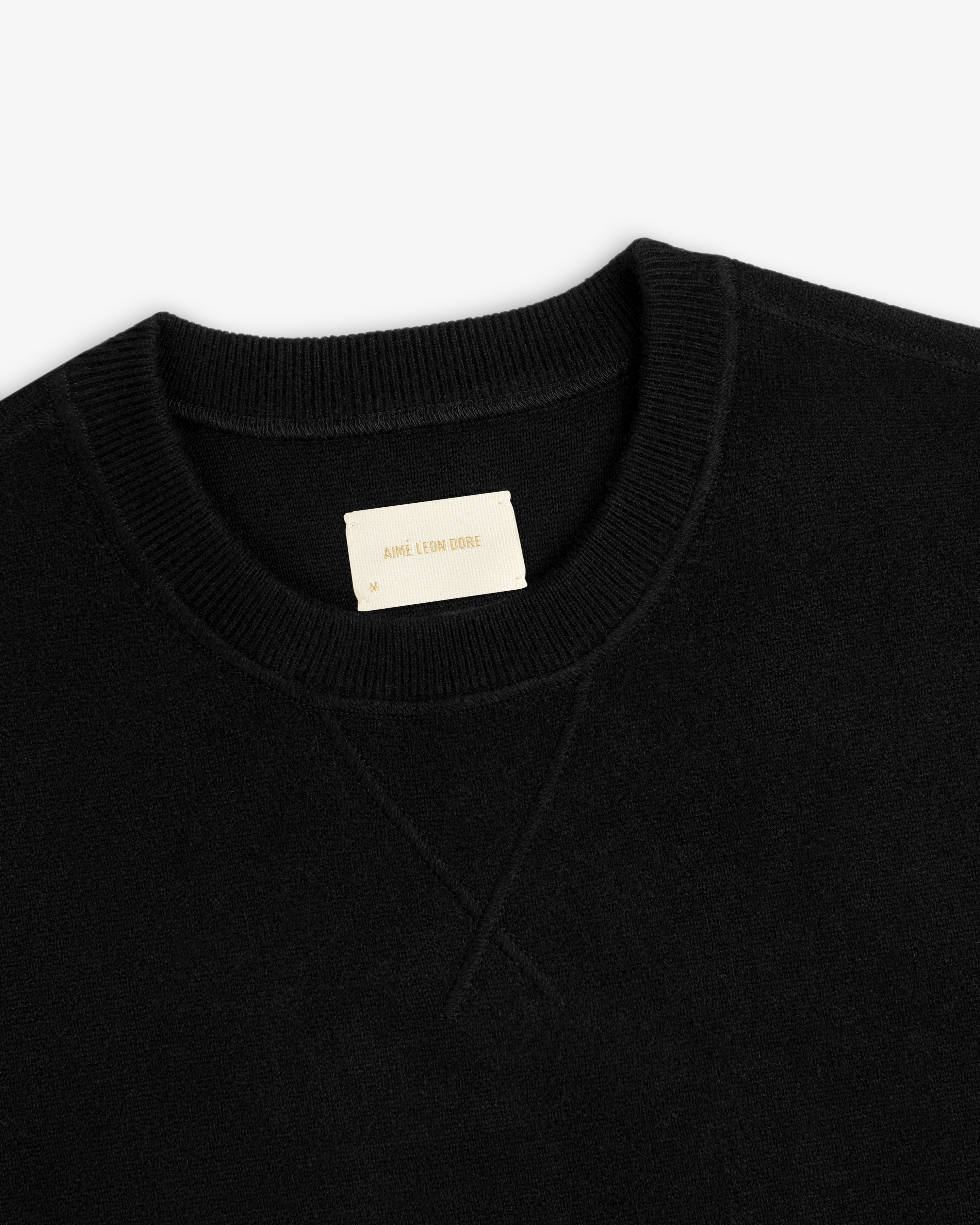 aim-leon-dore-pavilion-cashmere-crewneck-schwarz-aus-100-kaschmir image 3