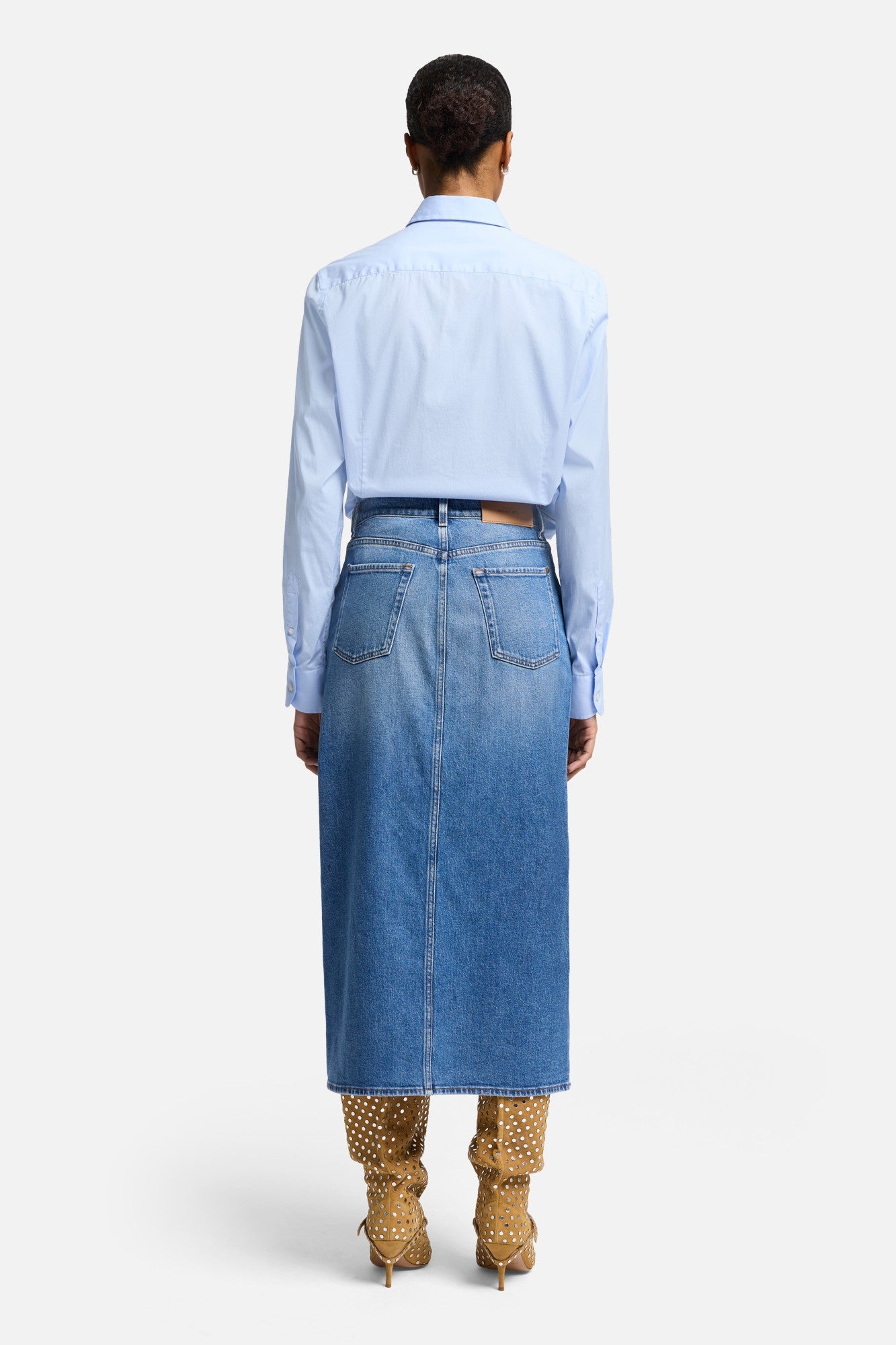 7-for-all-mankind-libby-denim-slit-skirt-jeansrock-in-weekend image 5