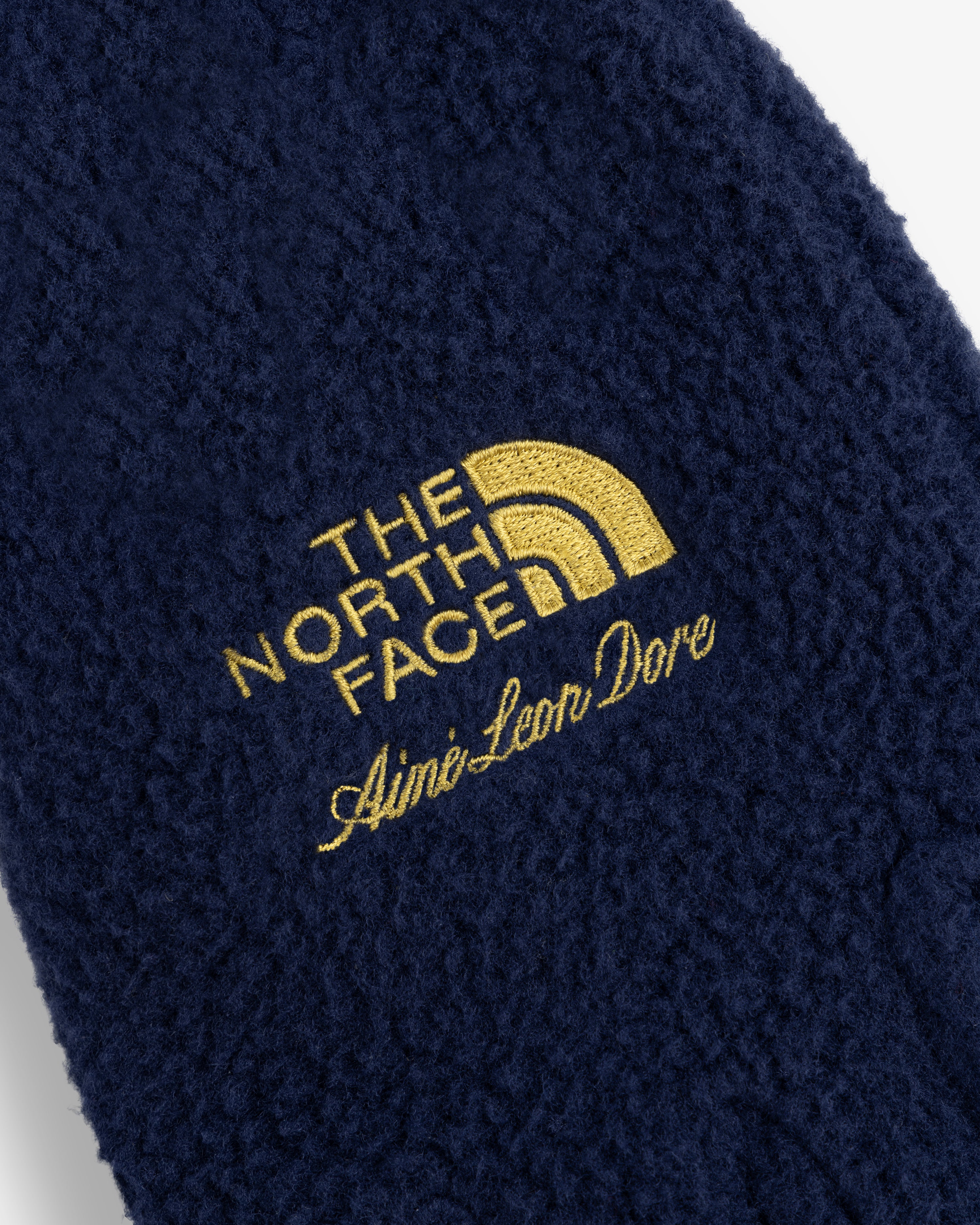 aim-leon-dore-x-the-north-face-fleece-handschuhe-navy-windstopper image 4