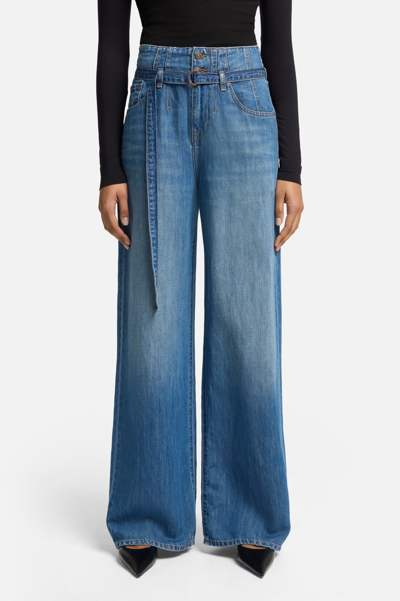 7-for-all-mankind-indigo-linen-belted-wide-leg-hose-phoenix image 3