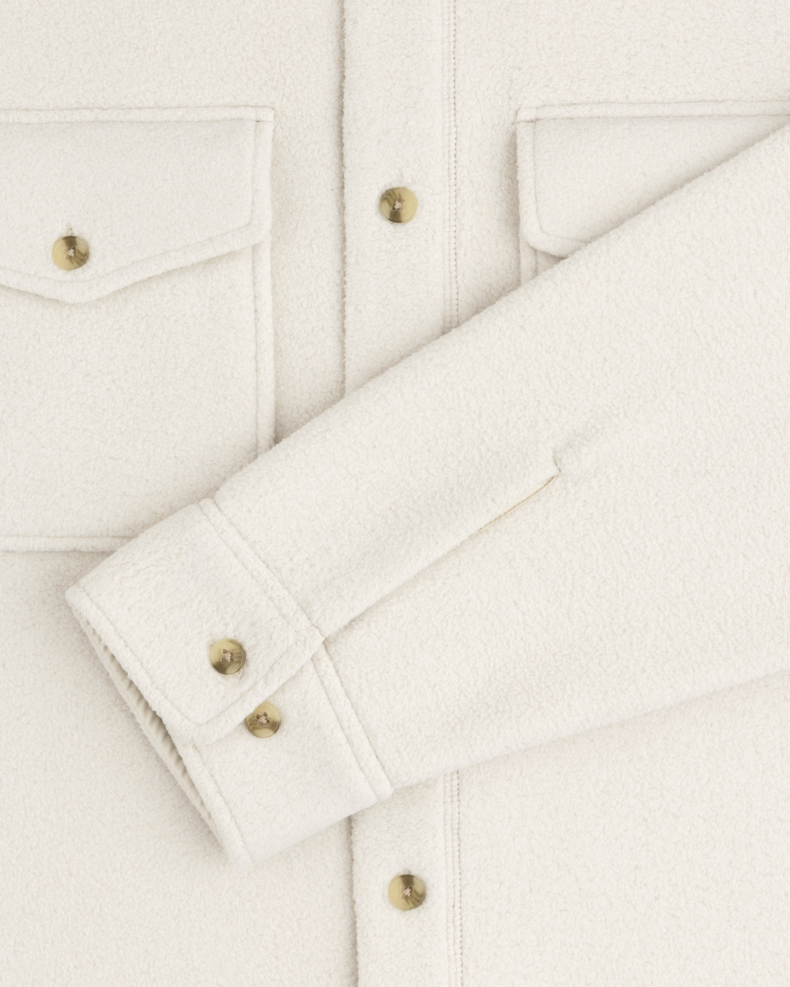 aim-leon-dore-melange-fleece-hemd-oatmeal image 4