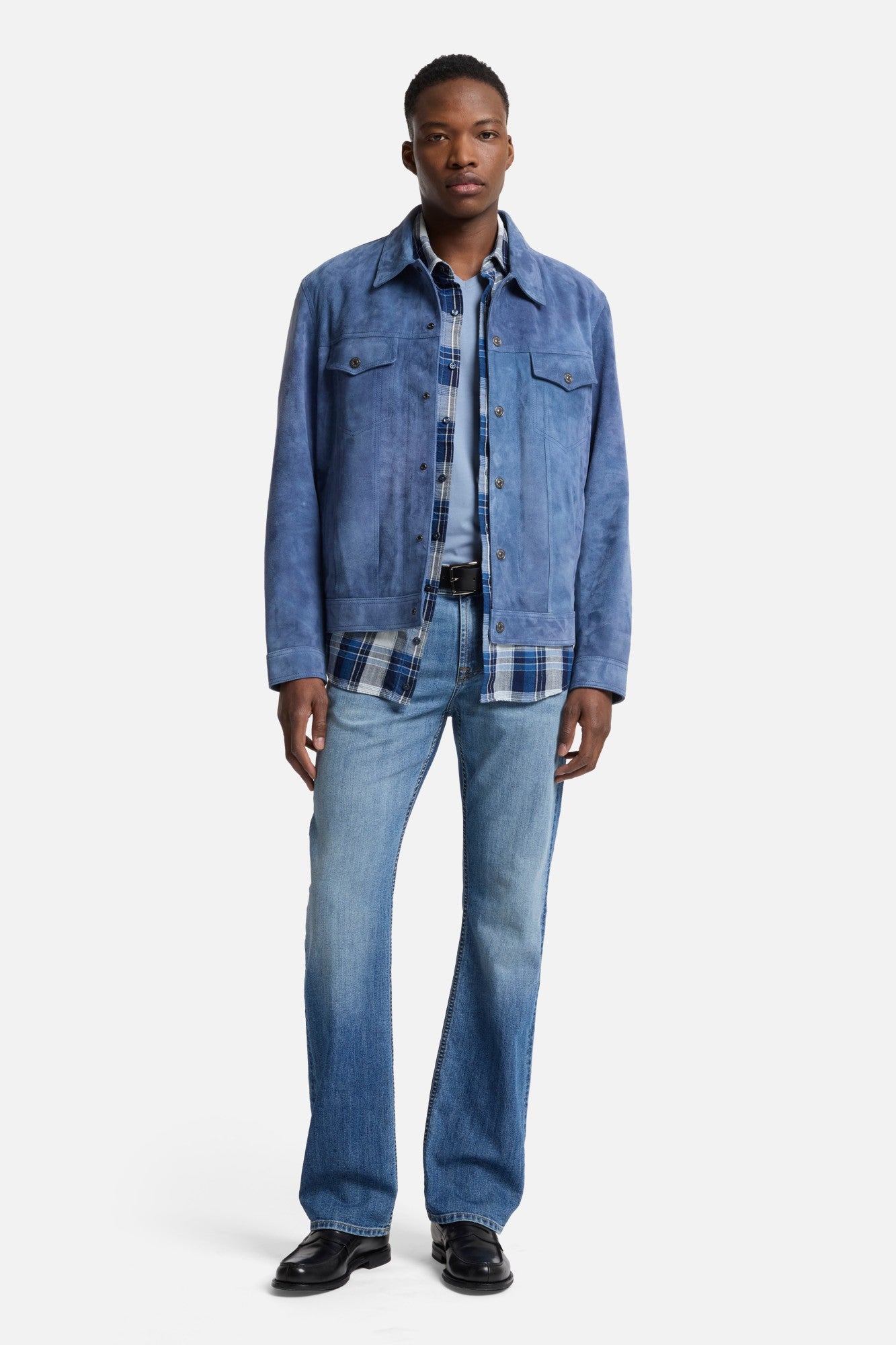 7-for-all-mankind-suede-trucker-jacket-dusty-blue-herren-lederjacke image 2