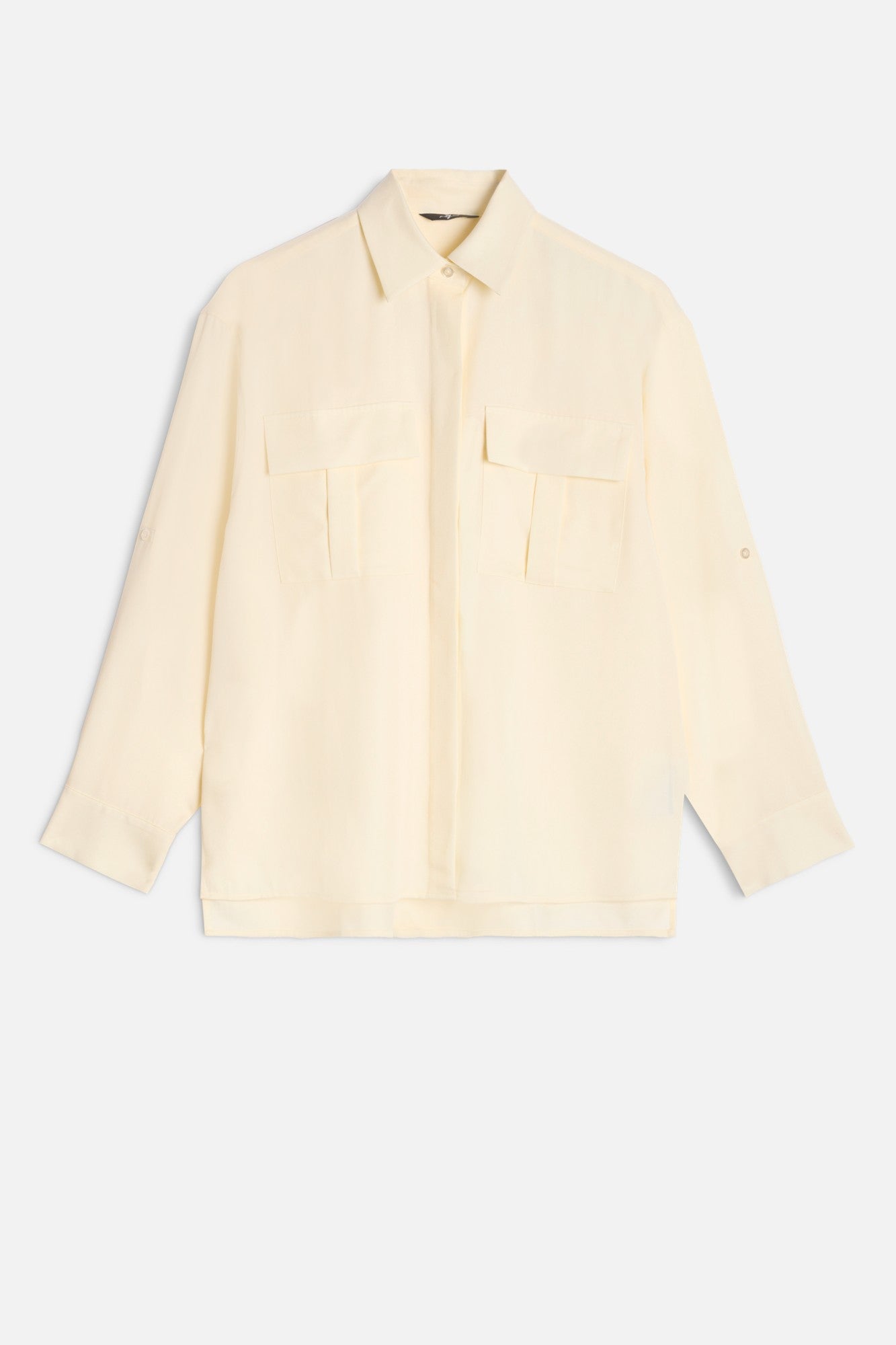 7-for-all-mankind-lyocell-utility-shirt-in-ivory-bluse image 1