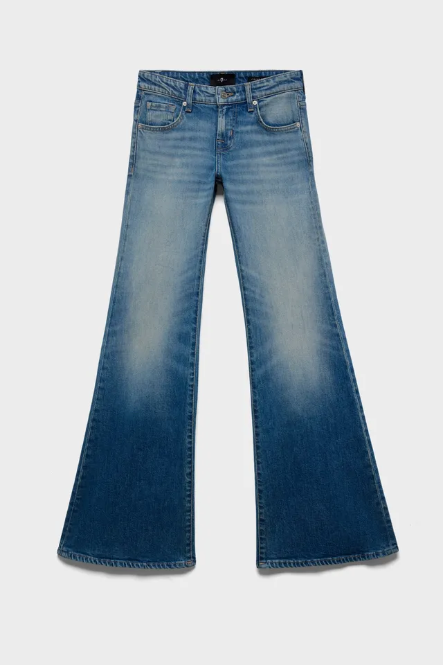 7-for-all-mankind-low-flare-jeans-denim-blue-haze image 1