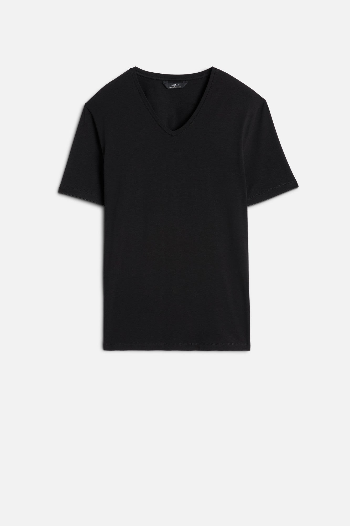 7-for-all-mankind-luxe-performance-v-neck-t-shirt-black-herren image 1