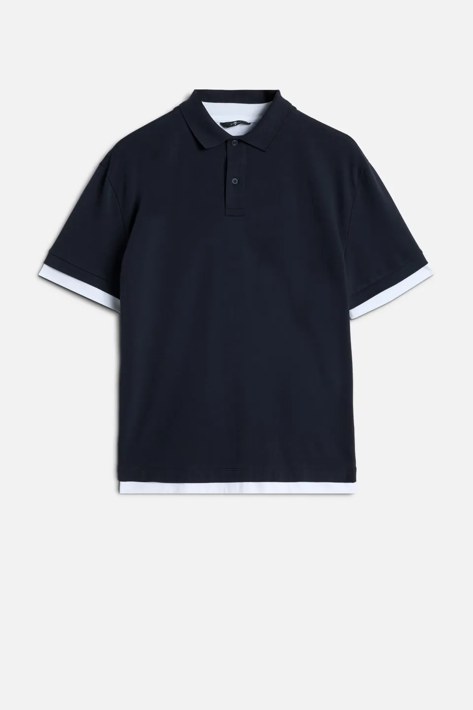 7-for-all-mankind-double-layer-polo-shirt-midnight-herren image 1