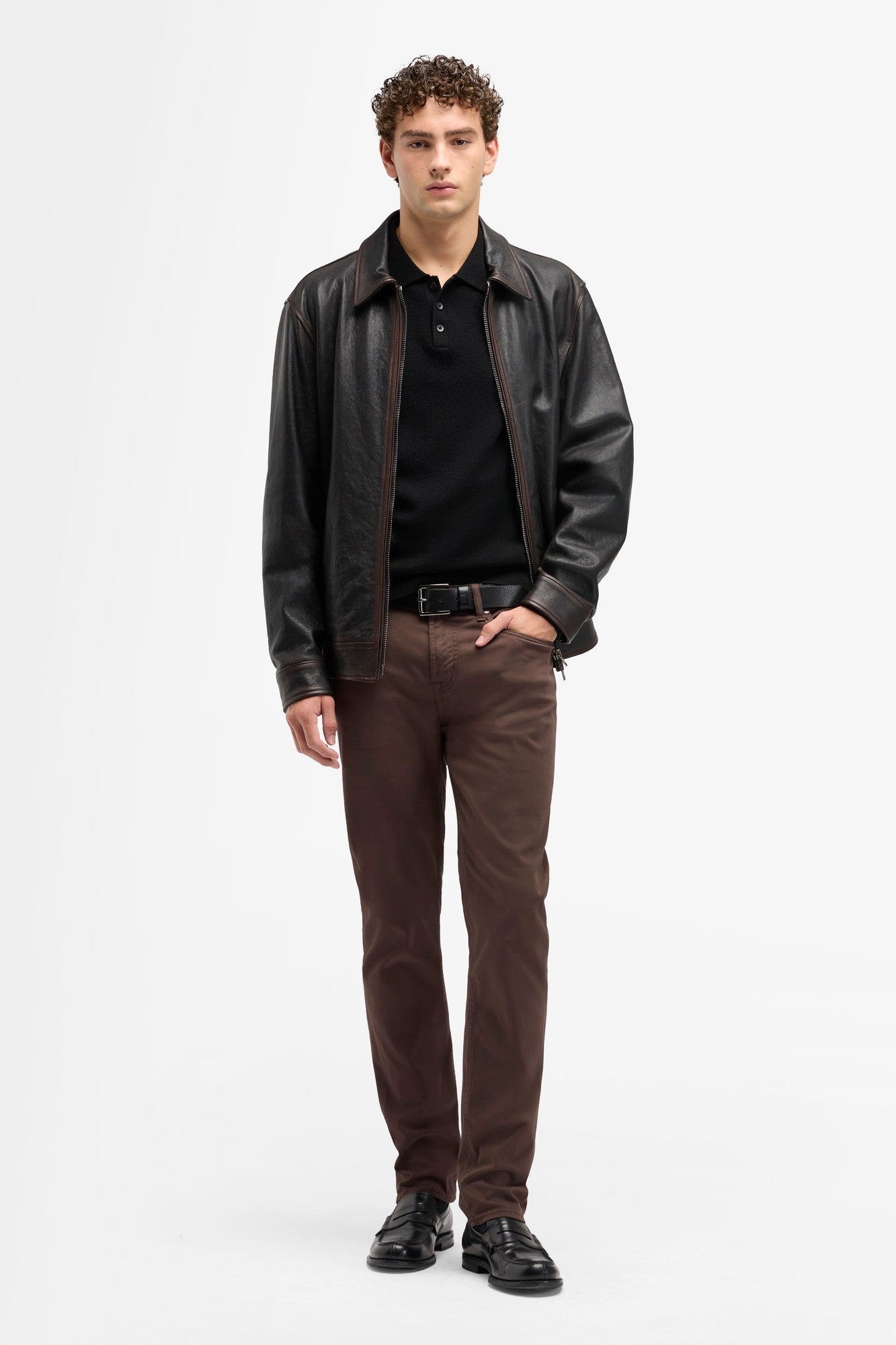 7-for-all-mankind-slimmy-sateen-hose-herren-luxe-performance-coffee-bean-braun image 2