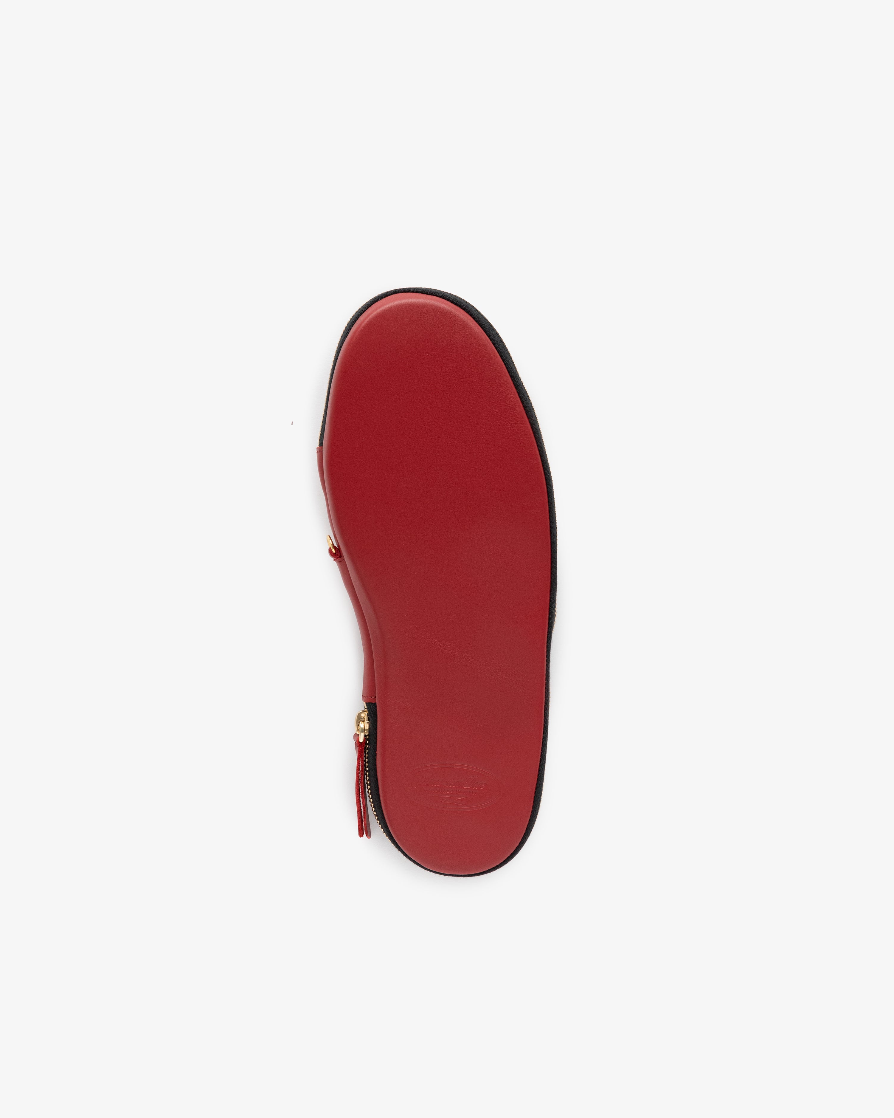 aim-leon-dore-leather-travel-slipper-rote-lederslipper-made-in-italy image 7