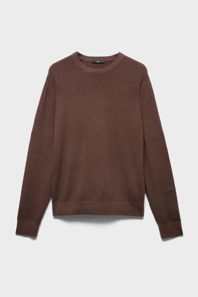 7-for-all-mankind-crewneck-woll-pullover-espresso-herren image 1