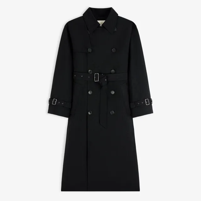 aim-leon-dore-double-breasted-nylon-trenchcoat-schwarz image 1