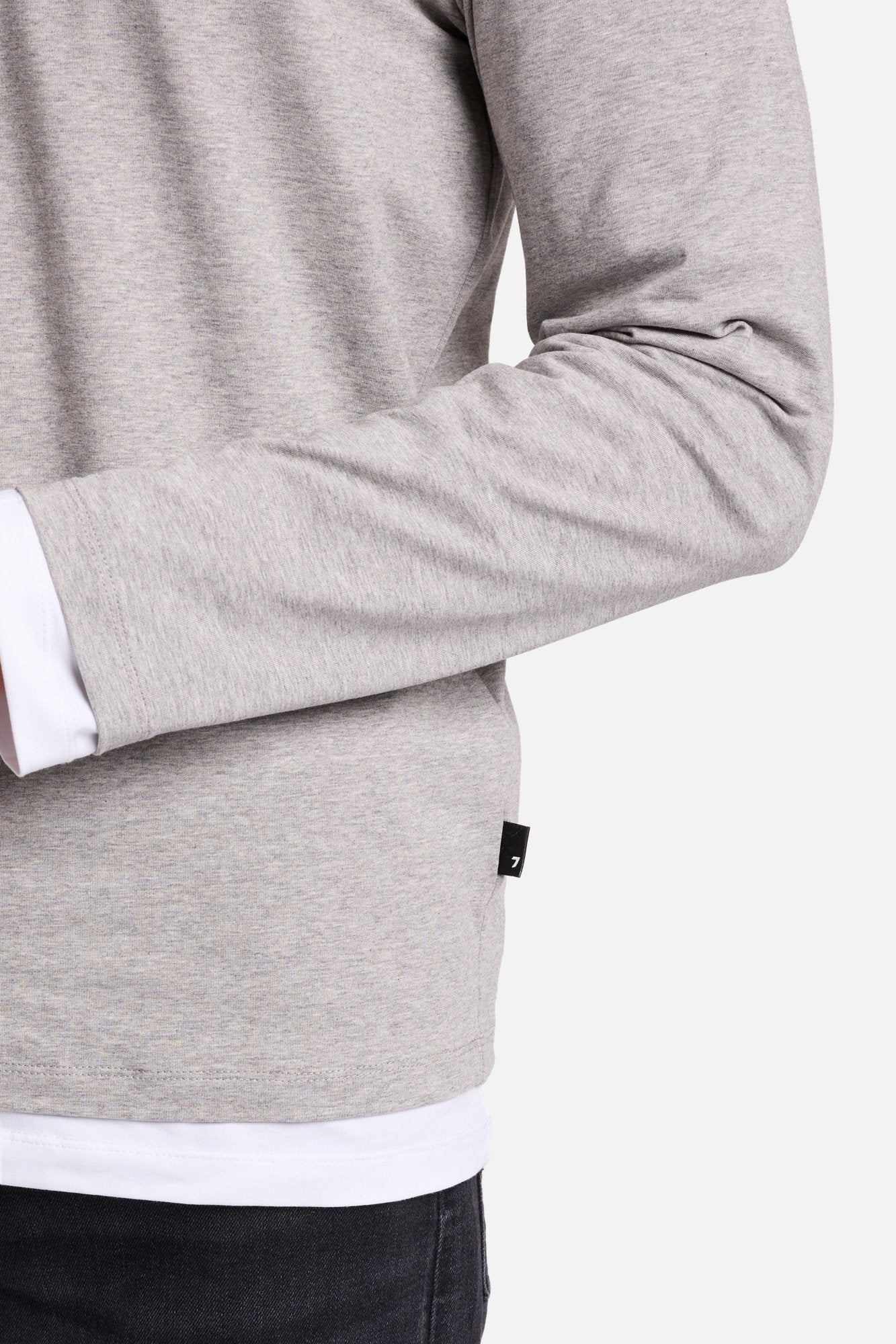 7-for-all-mankind-luxe-performance-longsleeve-herren-grey-melange-grau image 4