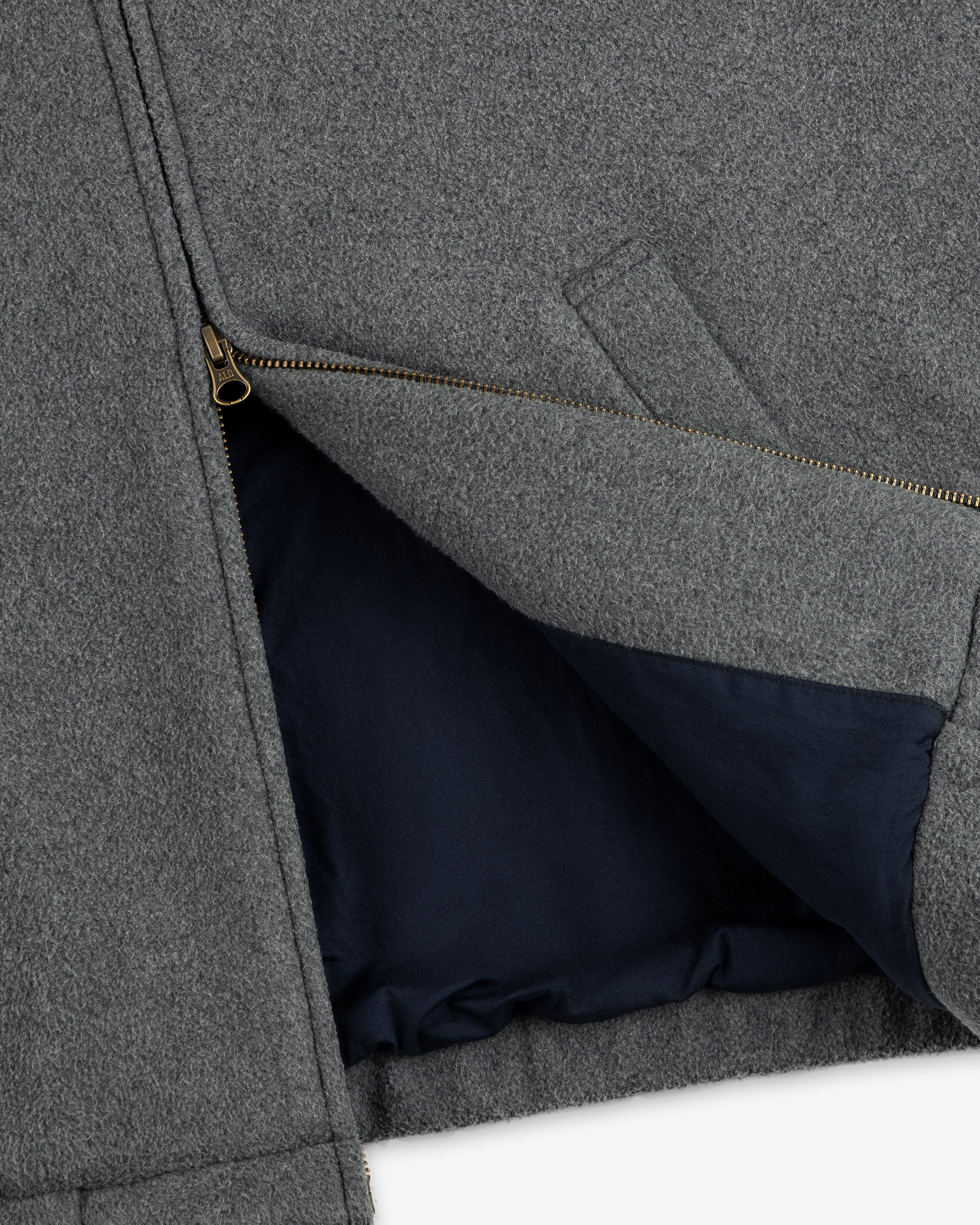 aim-leon-dore-crest-fleece-casual-jacke-grau image 7
