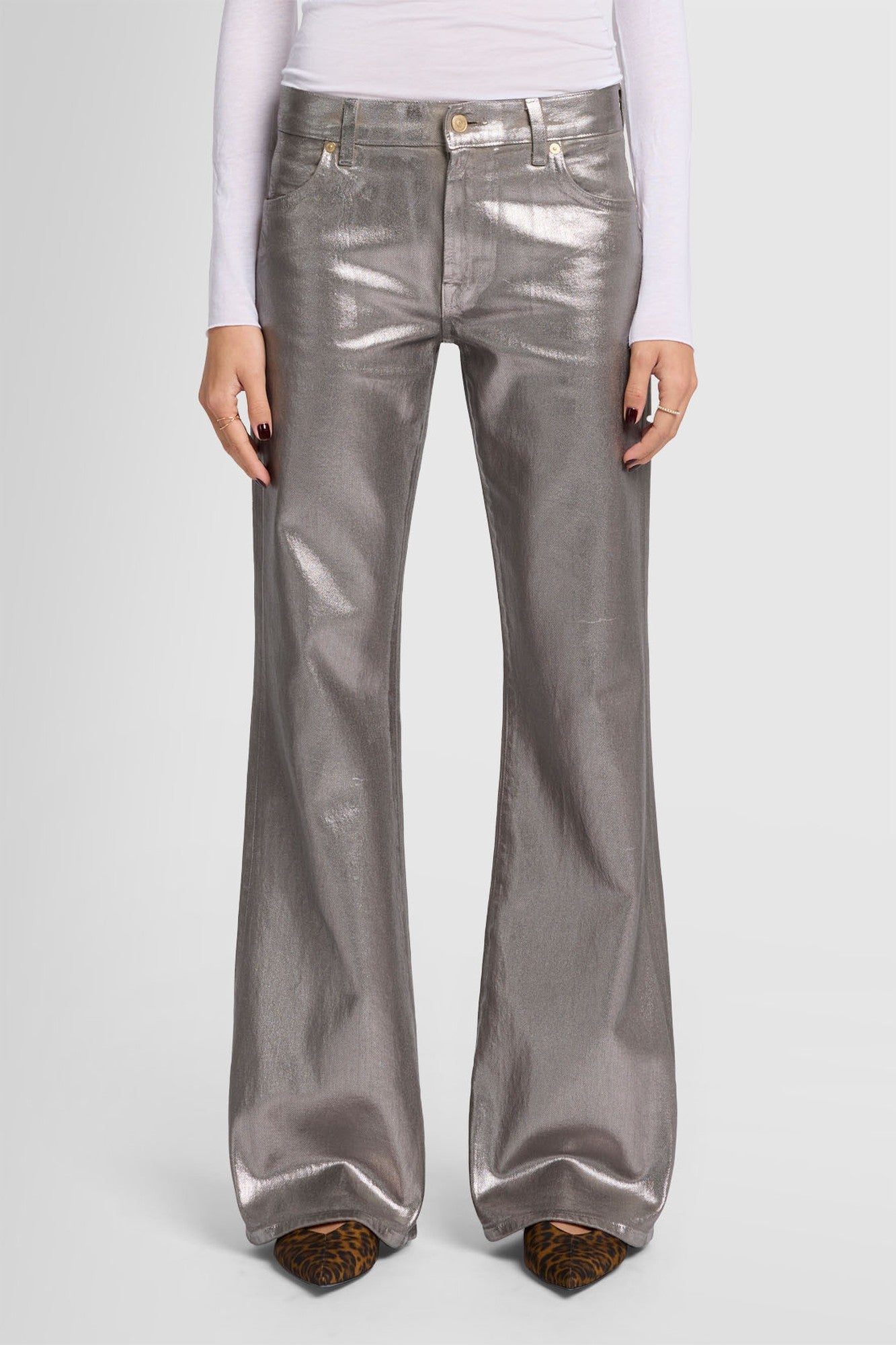 7-for-all-mankind-spencer-flare-champagne-damen-coated-jeans image 2