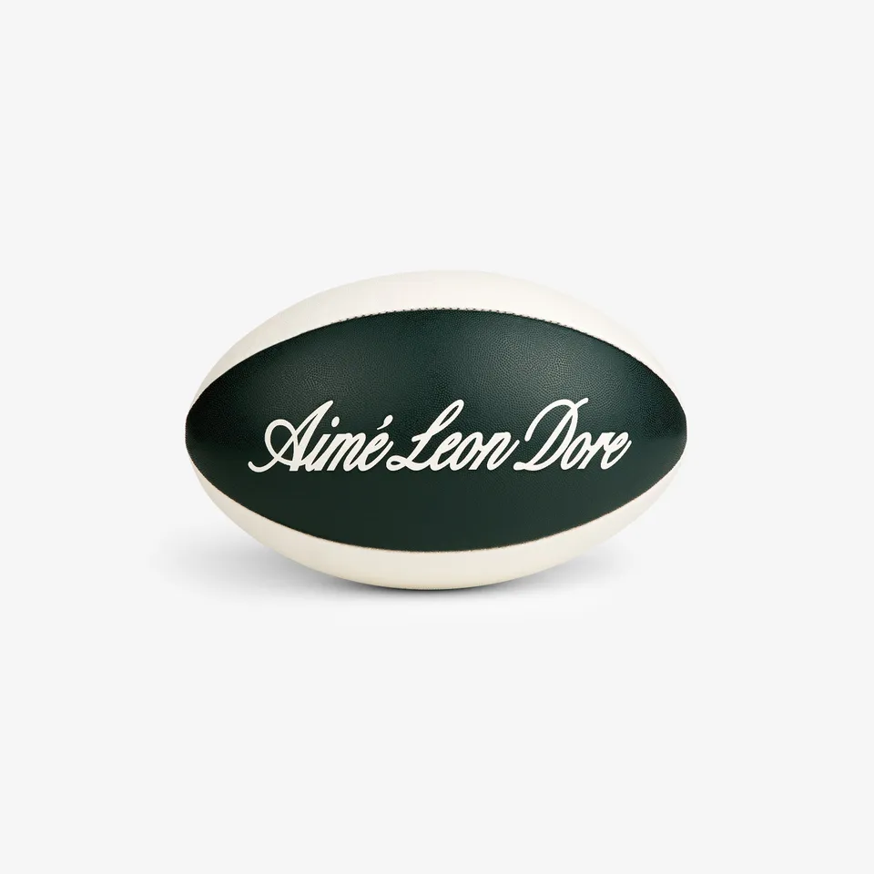 aim-leon-dore-script-rugby-ball-gr-n-creme image 1