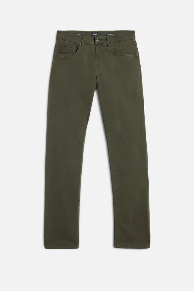 7-for-all-mankind-left-hand-the-straight-jeans-dark-olive-herren image 1