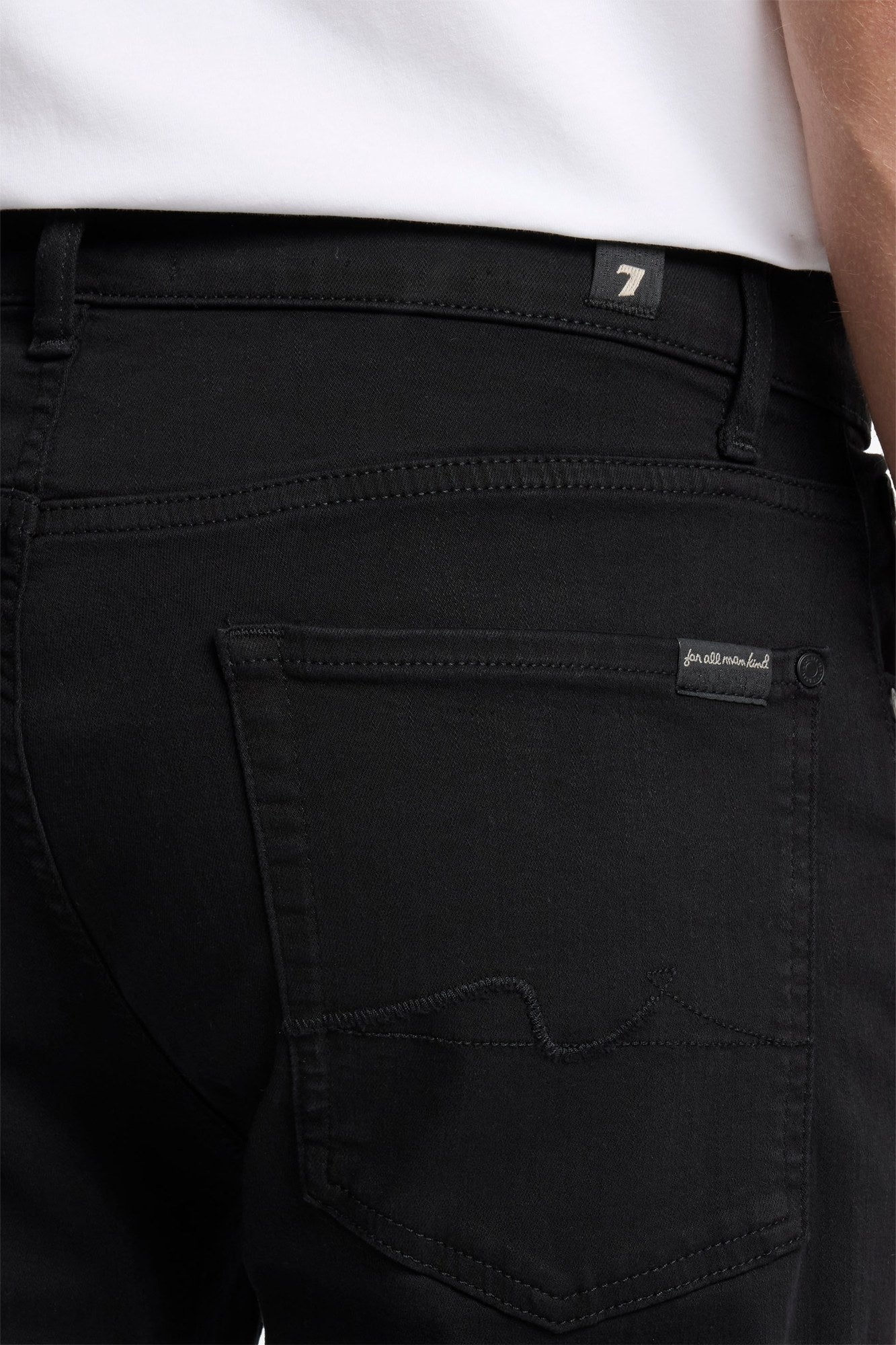 7-for-all-mankind-slimmy-luxe-performance-black-herren-slim-jeans image 4