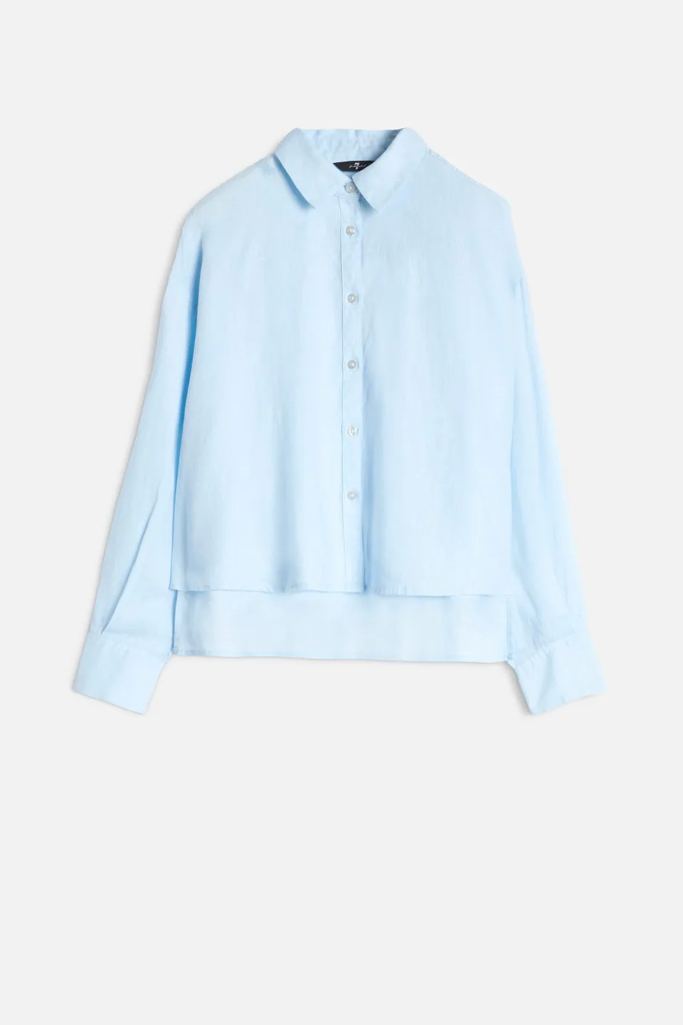 7-for-all-mankind-cropped-shirt-leinen-cielo image 1