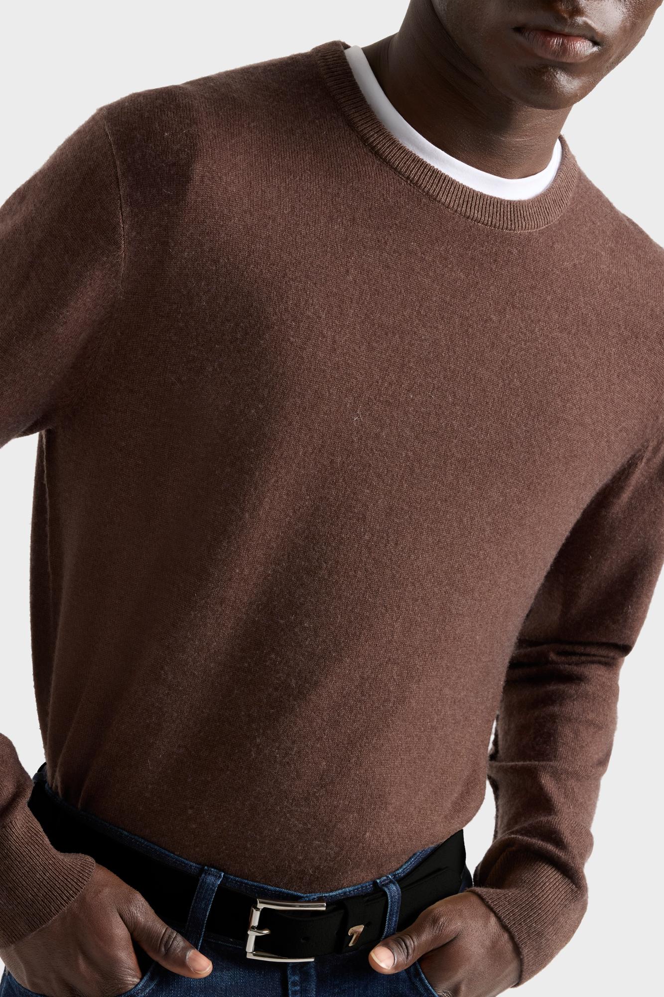 7-for-all-mankind-crewneck-woll-pullover-espresso-herren image 6