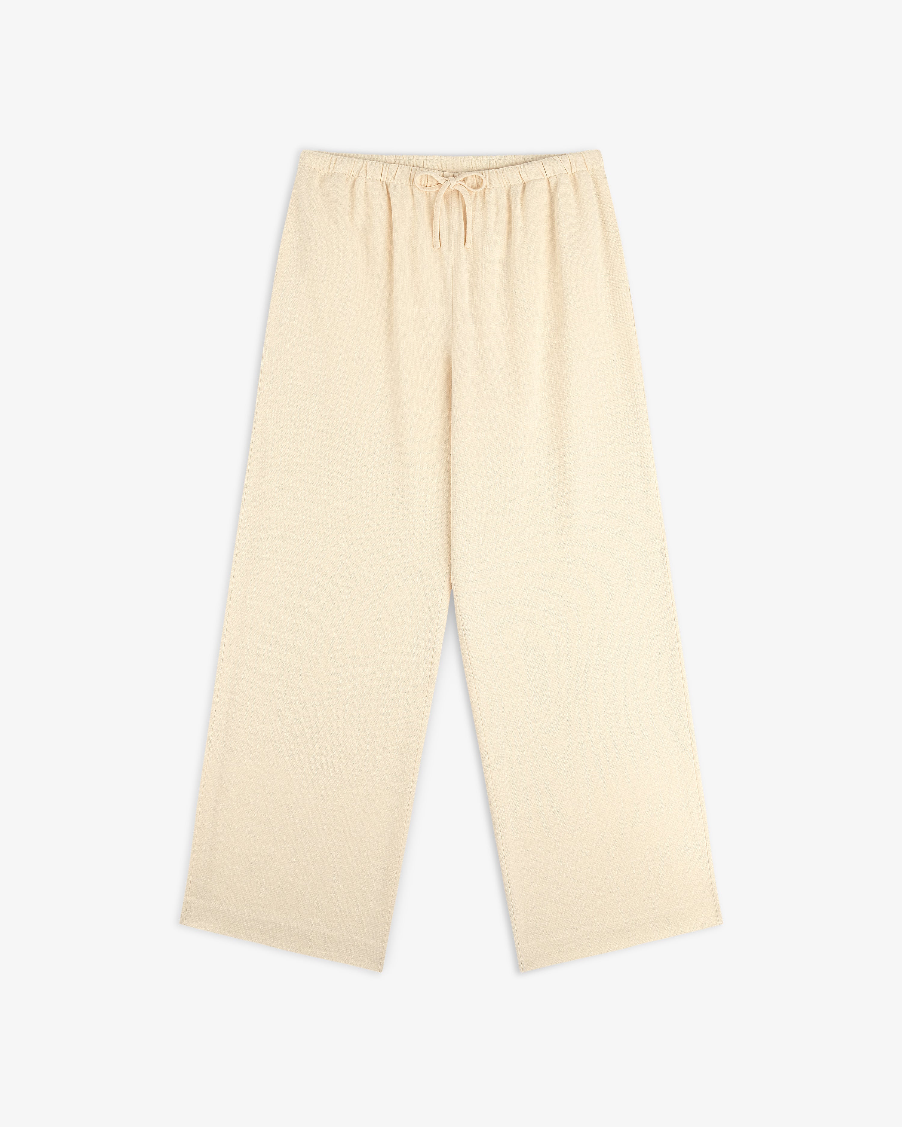 aim-leon-dore-drawstring-cotton-blend-suit-trouser-creme image 2