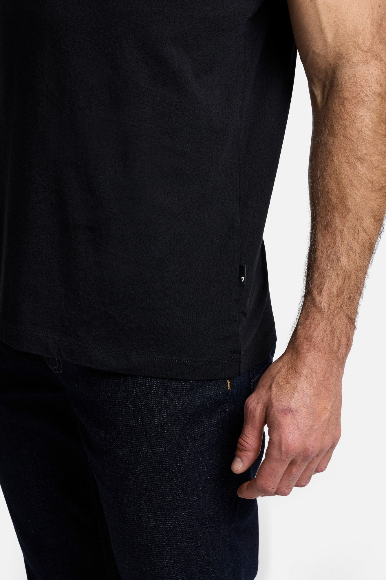 7-for-all-mankind-featherweight-cotton-tee-t-shirt-schwarz image 3