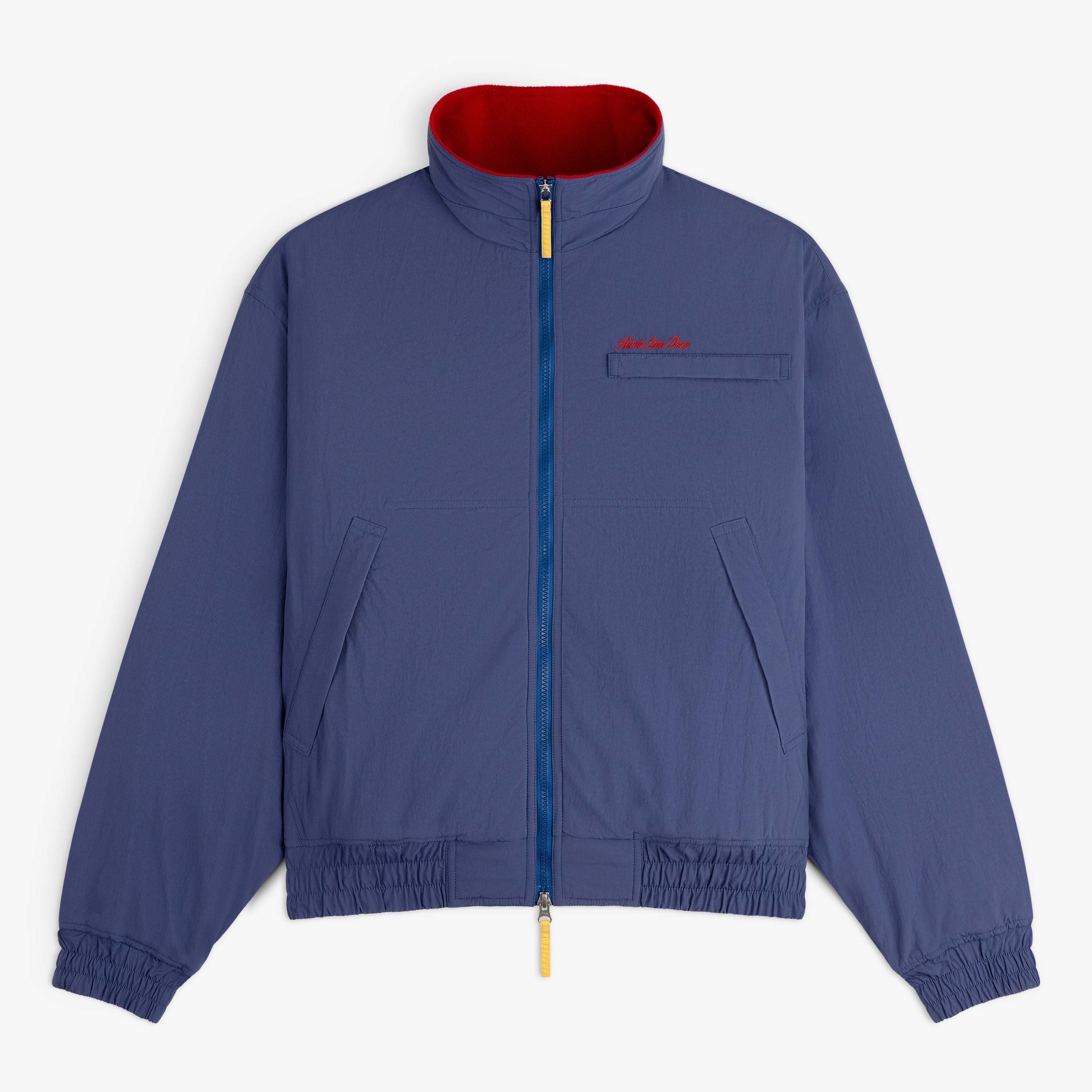 aim-leon-dore-fleece-lined-sport-windbreaker-blau image 1