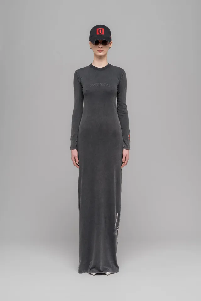 032c-dress-with-print-speedy-kleid-faded-black image 1