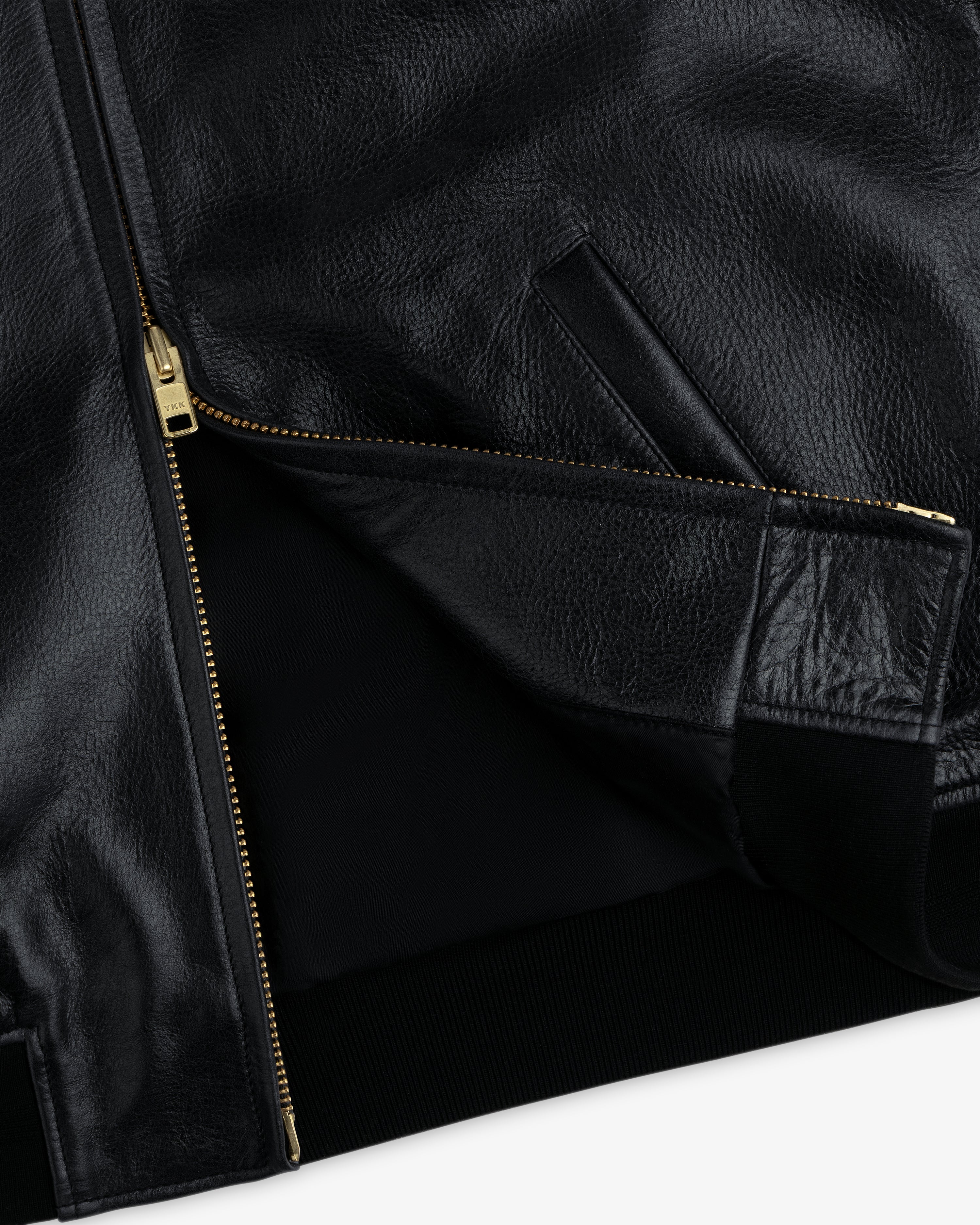 aim-leon-dore-x-technics-varsity-lederjacke-schwarz image 8