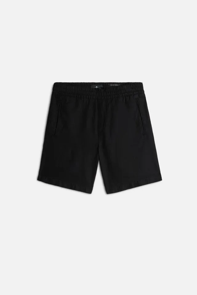 7-for-all-mankind-linen-blend-jogger-shorts-schwarz image 1