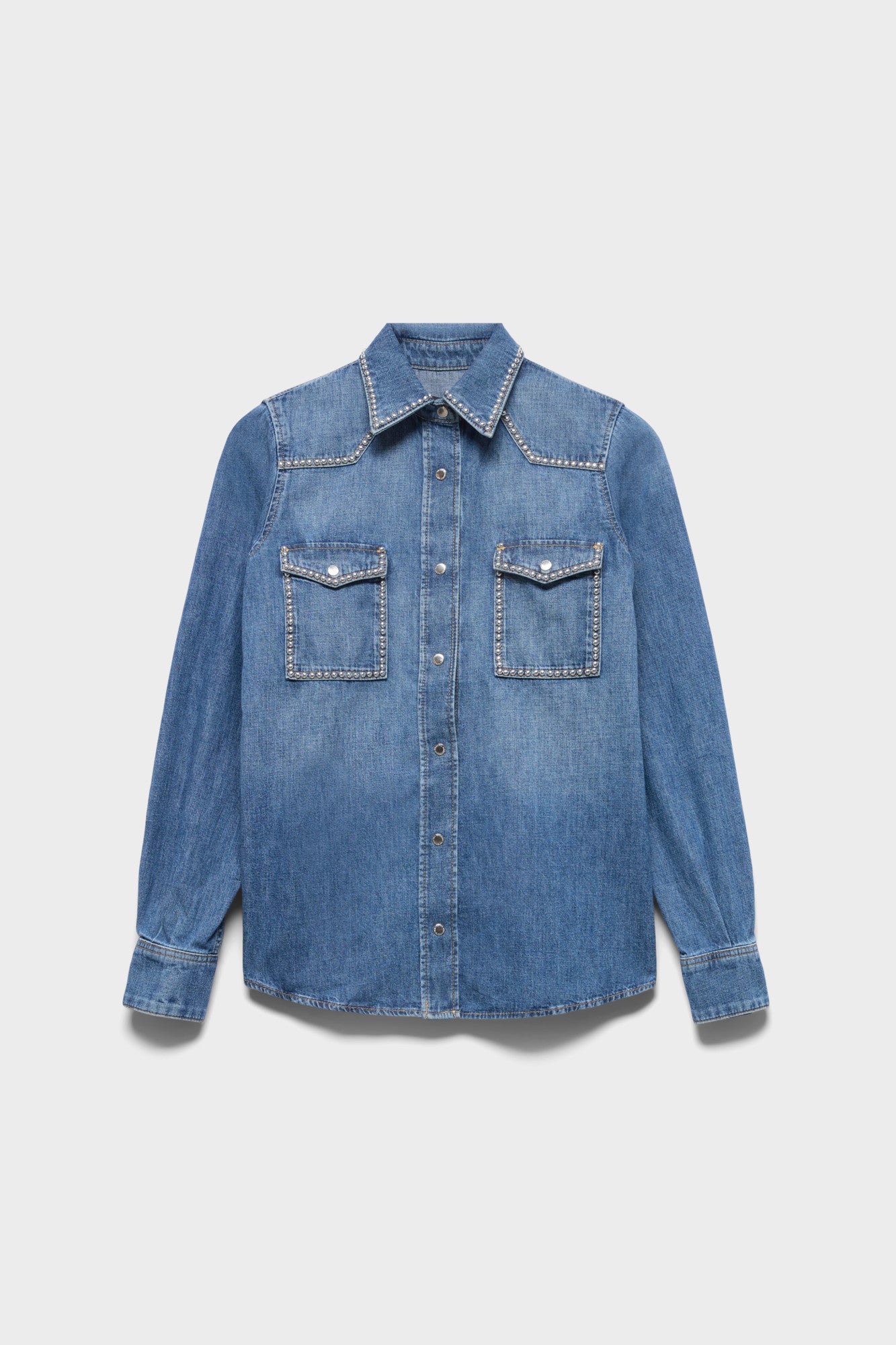 7-for-all-mankind-western-shirt-denim-avenue-damen image 1