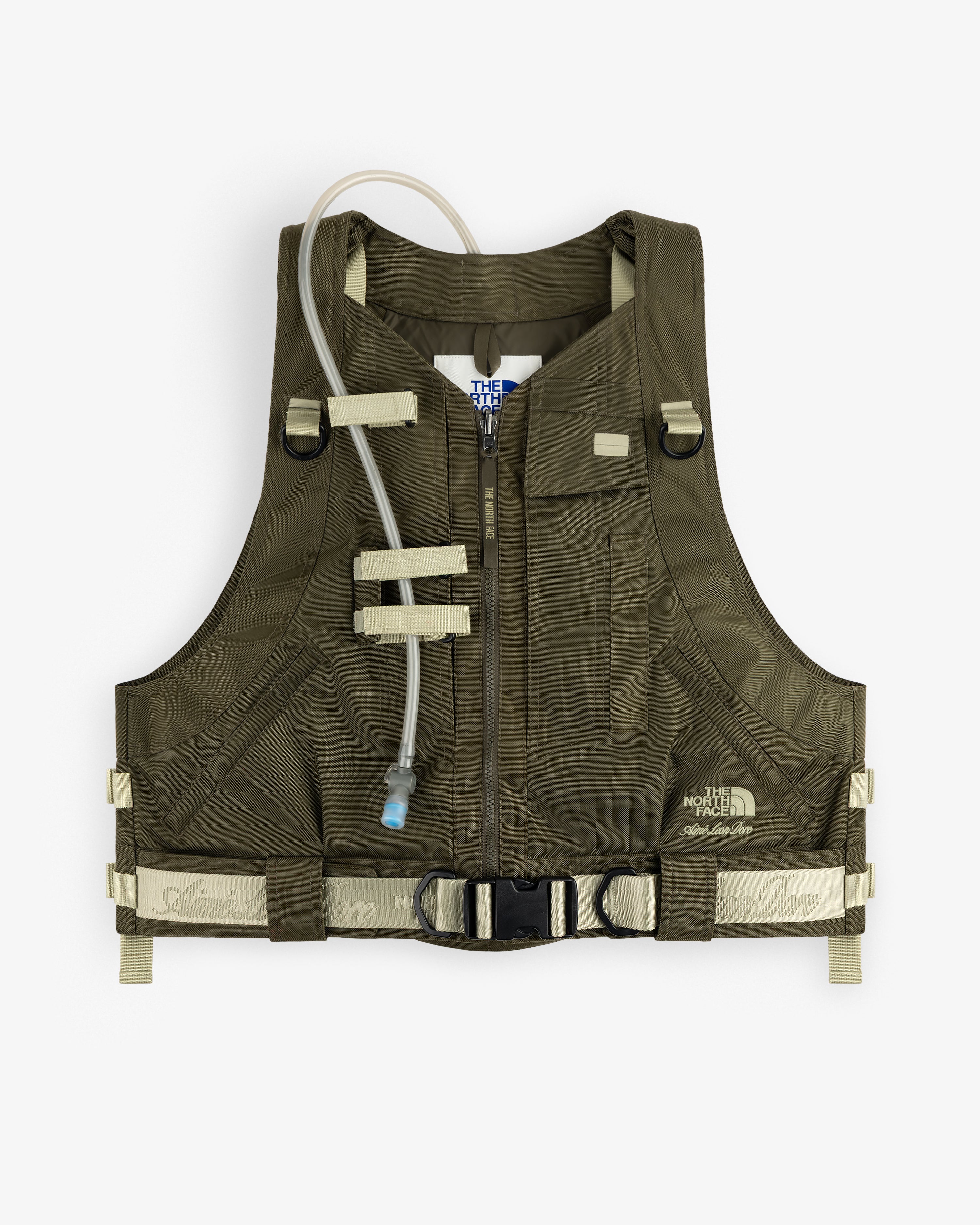 aim-leon-dore-x-the-north-face-ballistic-tech-weste-olive image 2