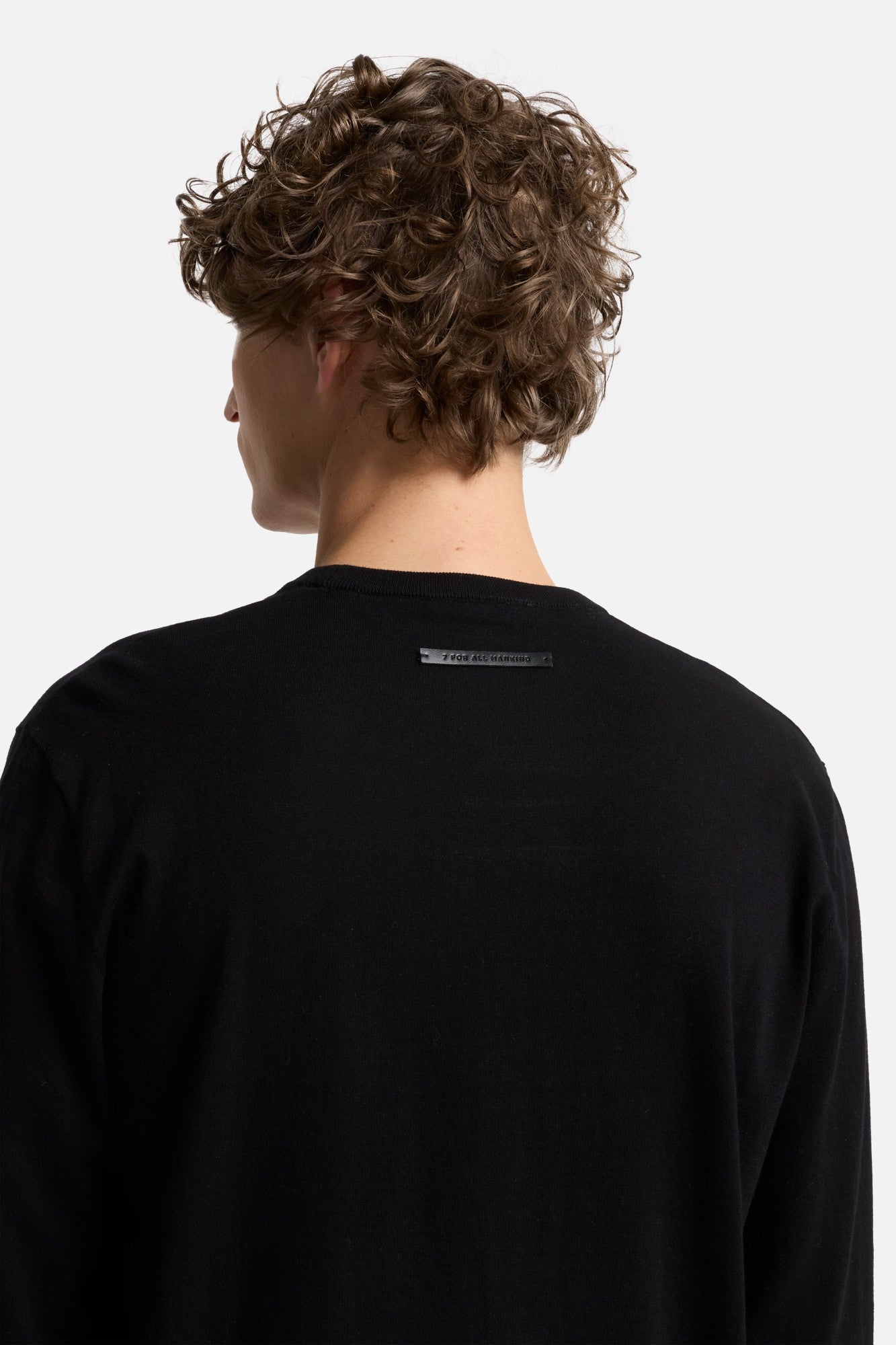 7-for-all-mankind-classic-cotton-langarm-pullover-schwarz image 4