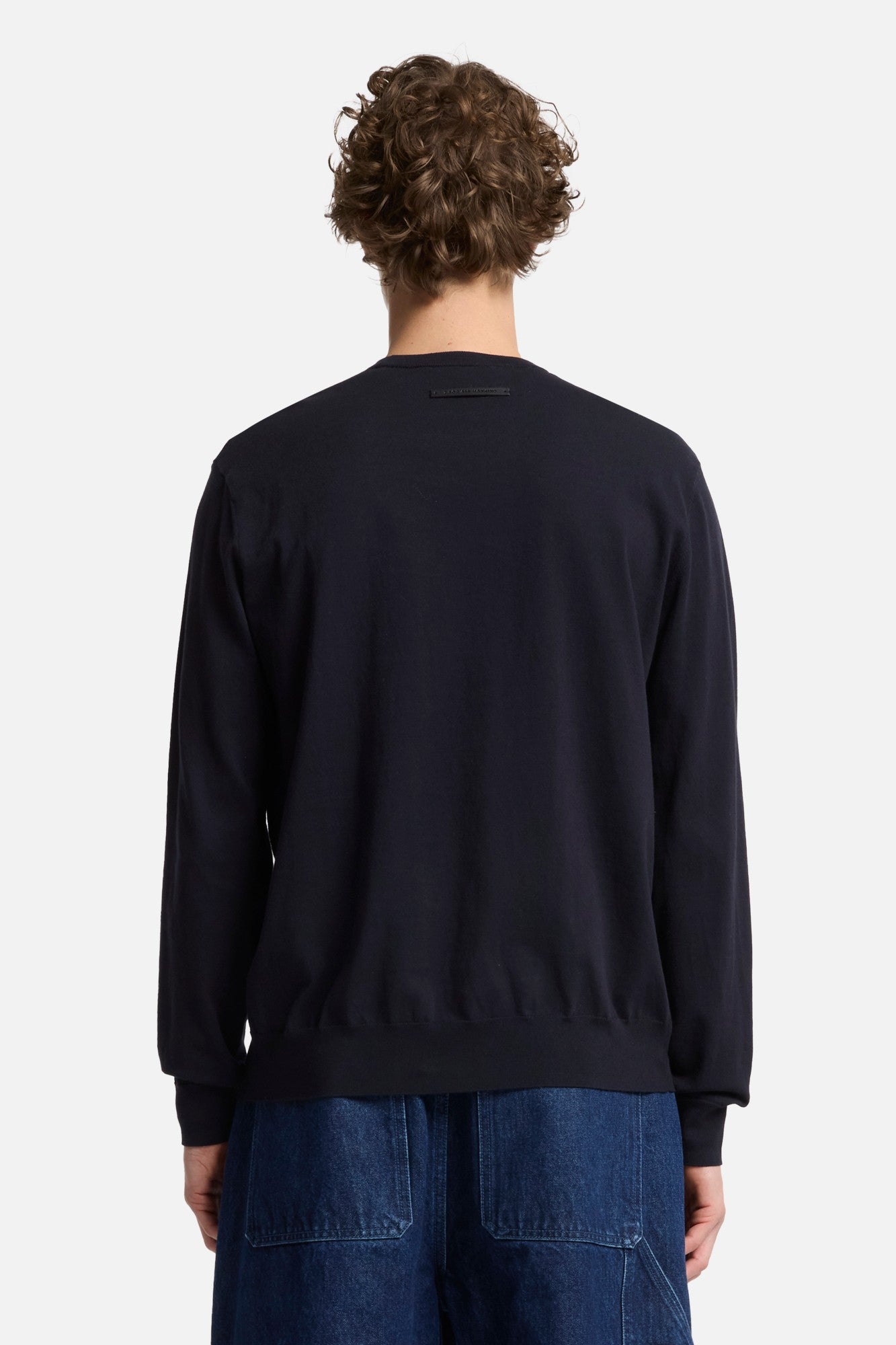 7-for-all-mankind-classic-cotton-long-sleeve-sweater-herren-navy image 5
