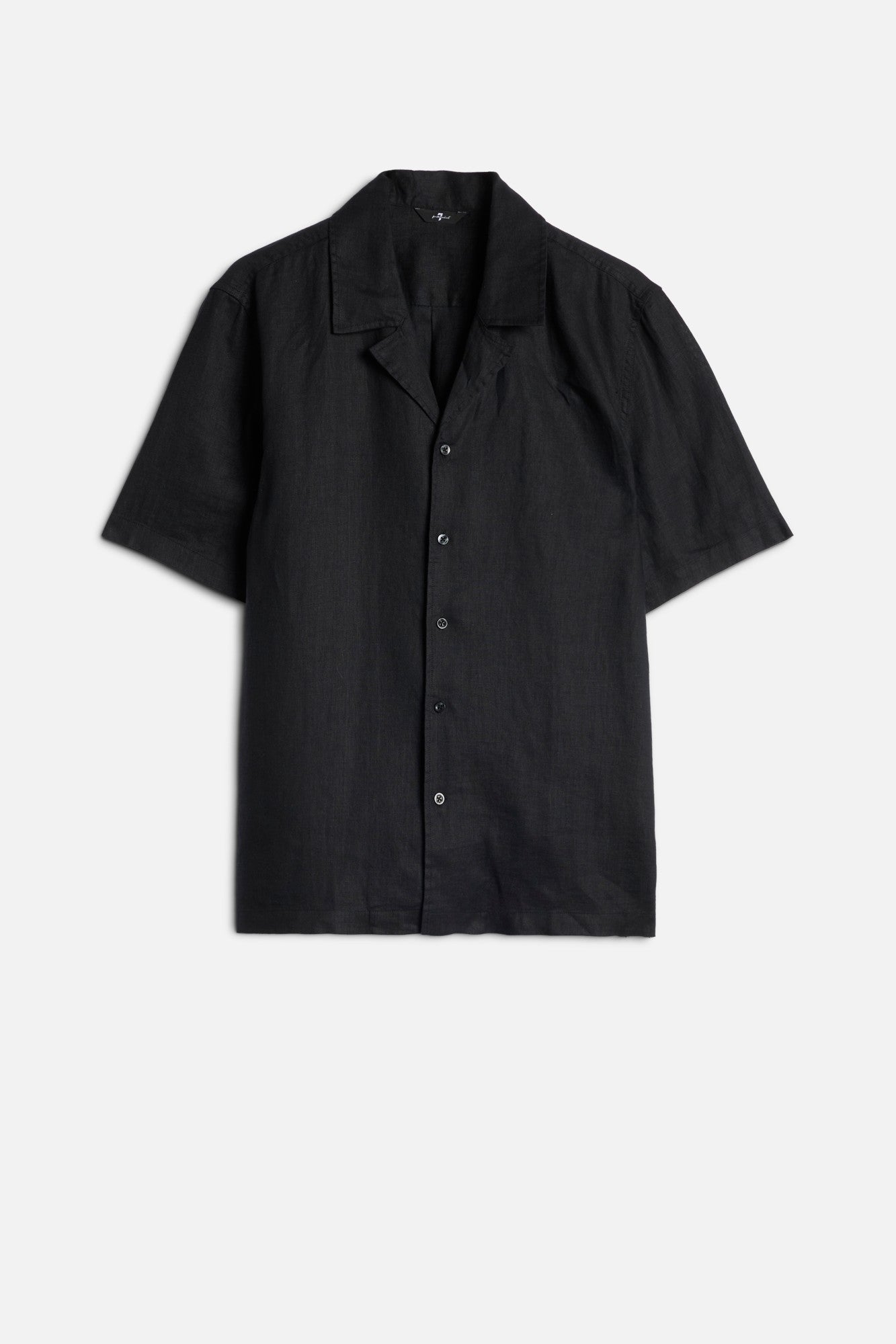 7-for-all-mankind-linen-camp-shirt-herren-hemd-in-black image 1