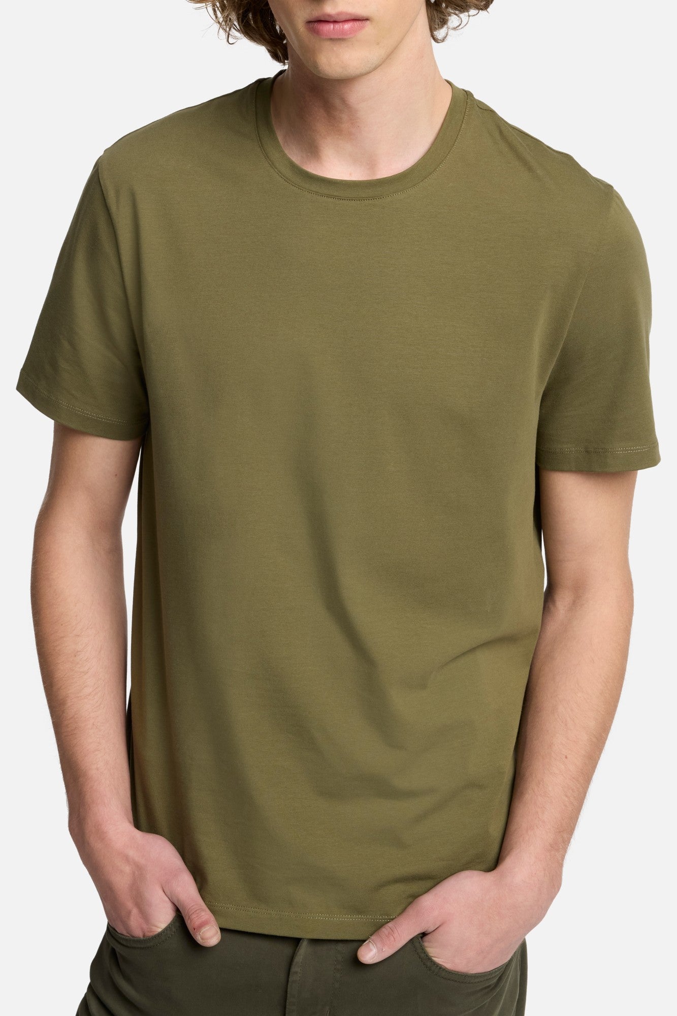 7-for-all-mankind-luxe-performance-t-shirt-army-herren image 4