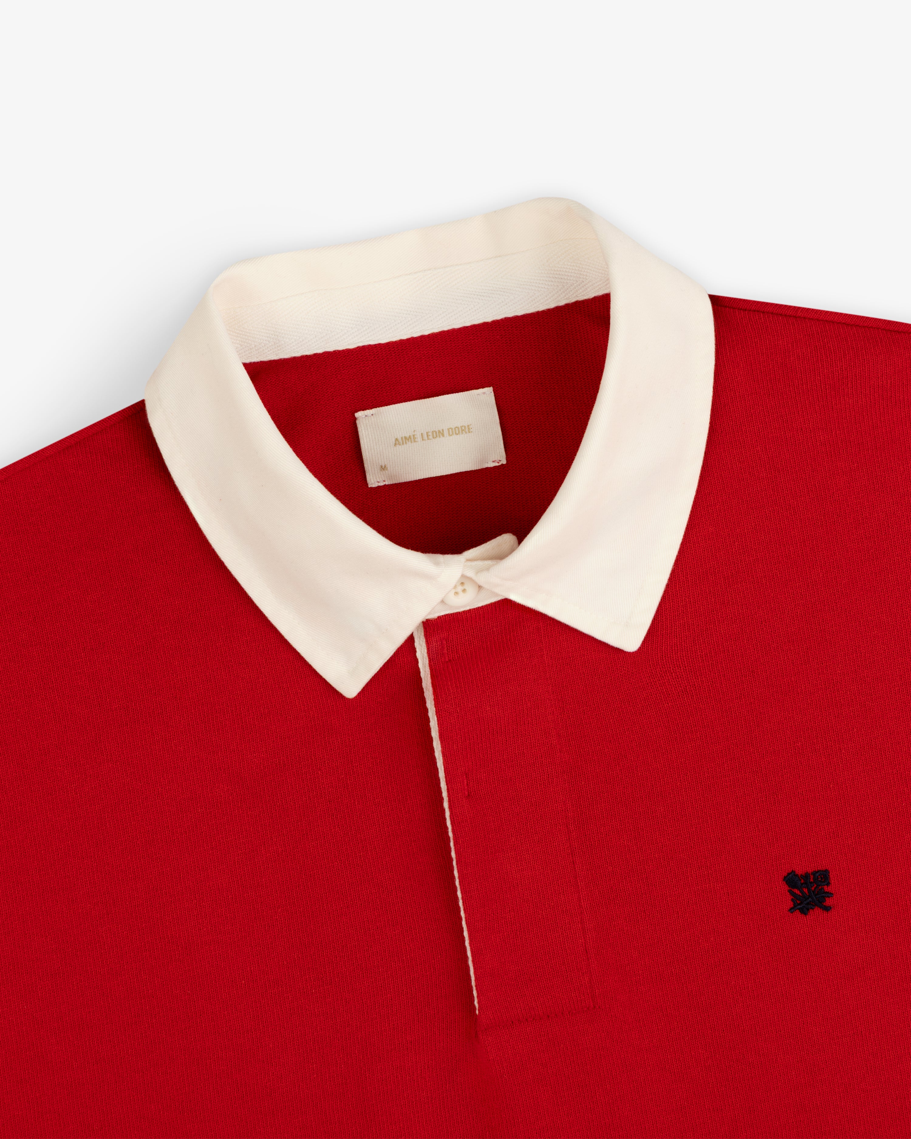 aim-leon-dore-crest-rugby-rot-regular-fit image 4