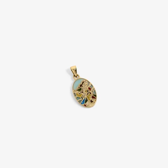 aim-leon-dore-14kt-gold-molina-anh-nger-emaille-pendant image 1