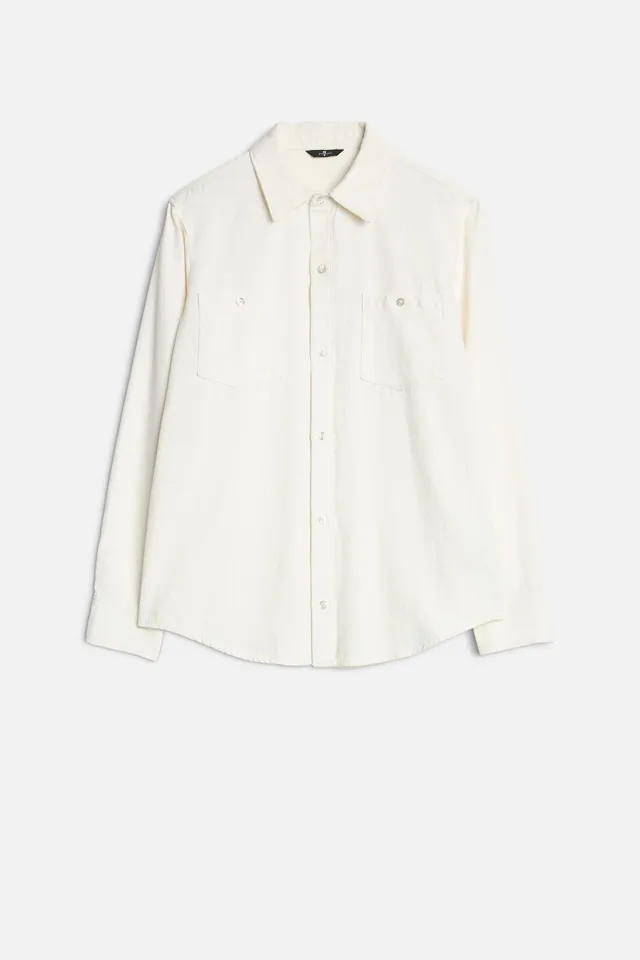 7-for-all-mankind-denim-linen-overshirt-herren-in-white image 1