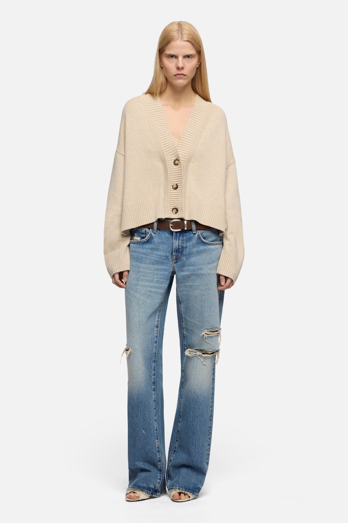 7-for-all-mankind-double-cardigan-damen-strickjacke-in-wool-blend-moonbeam image 2