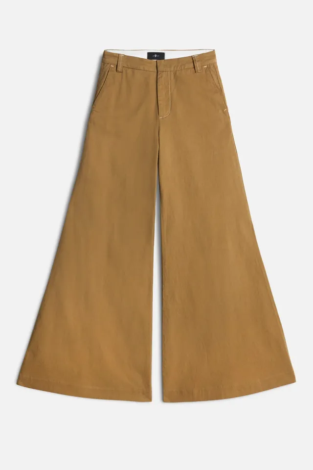 7-for-all-mankind-willow-palazzo-hose-sand-storm-twill image 1
